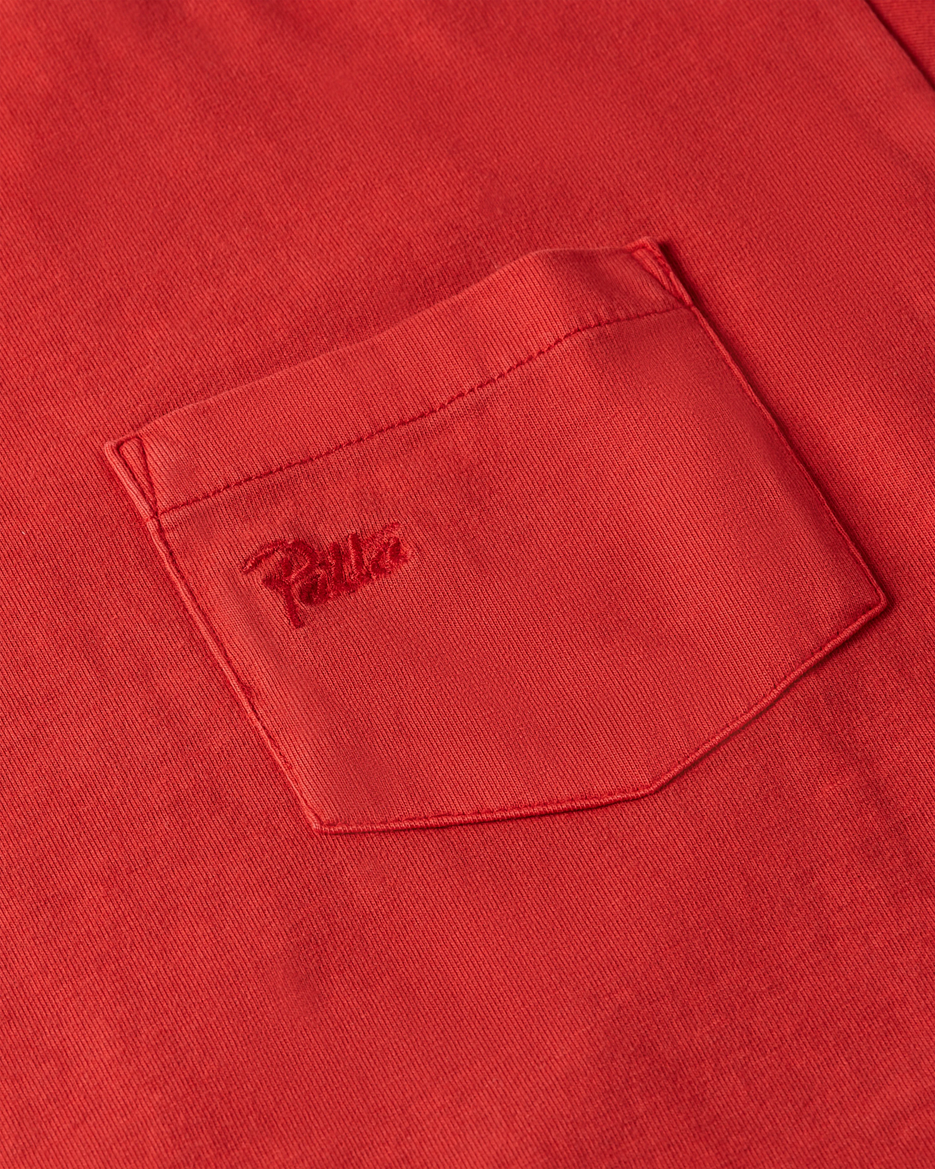 Patta Basic Washed Pocket T-Shirt (Haute Red) sold by Patta product image thumbnail 5