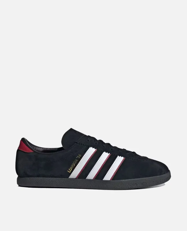 adidas London 96 (Core Black/Cloud White/Better Scarlet) sold by Patta