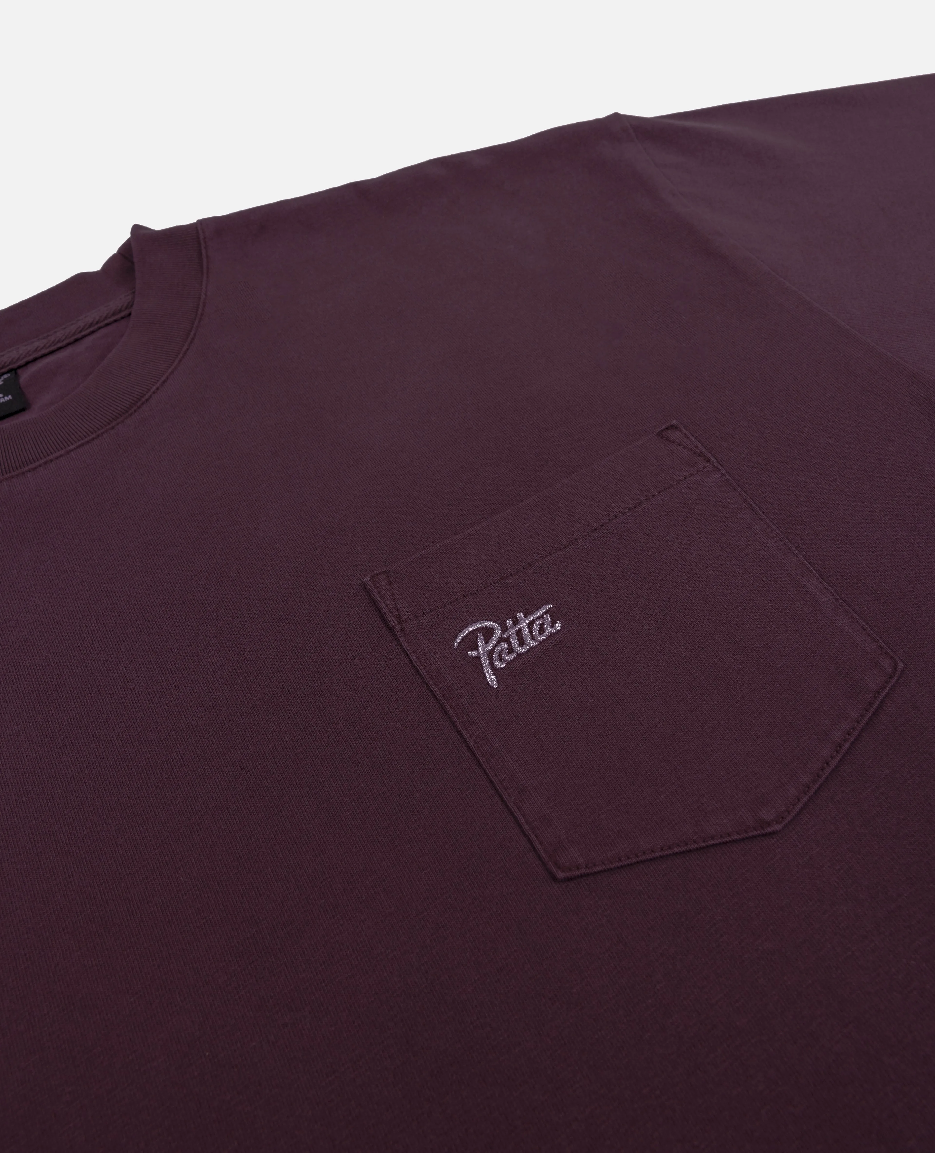 Patta Basic Washed Pocket T-Shirt (Plum Perfect) sold by Patta product image thumbnail 4