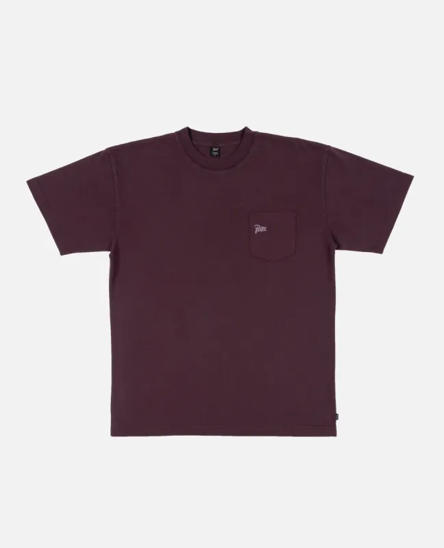 Patta Basic Washed Pocket T-Shirt (Plum Perfect) sold by Patta