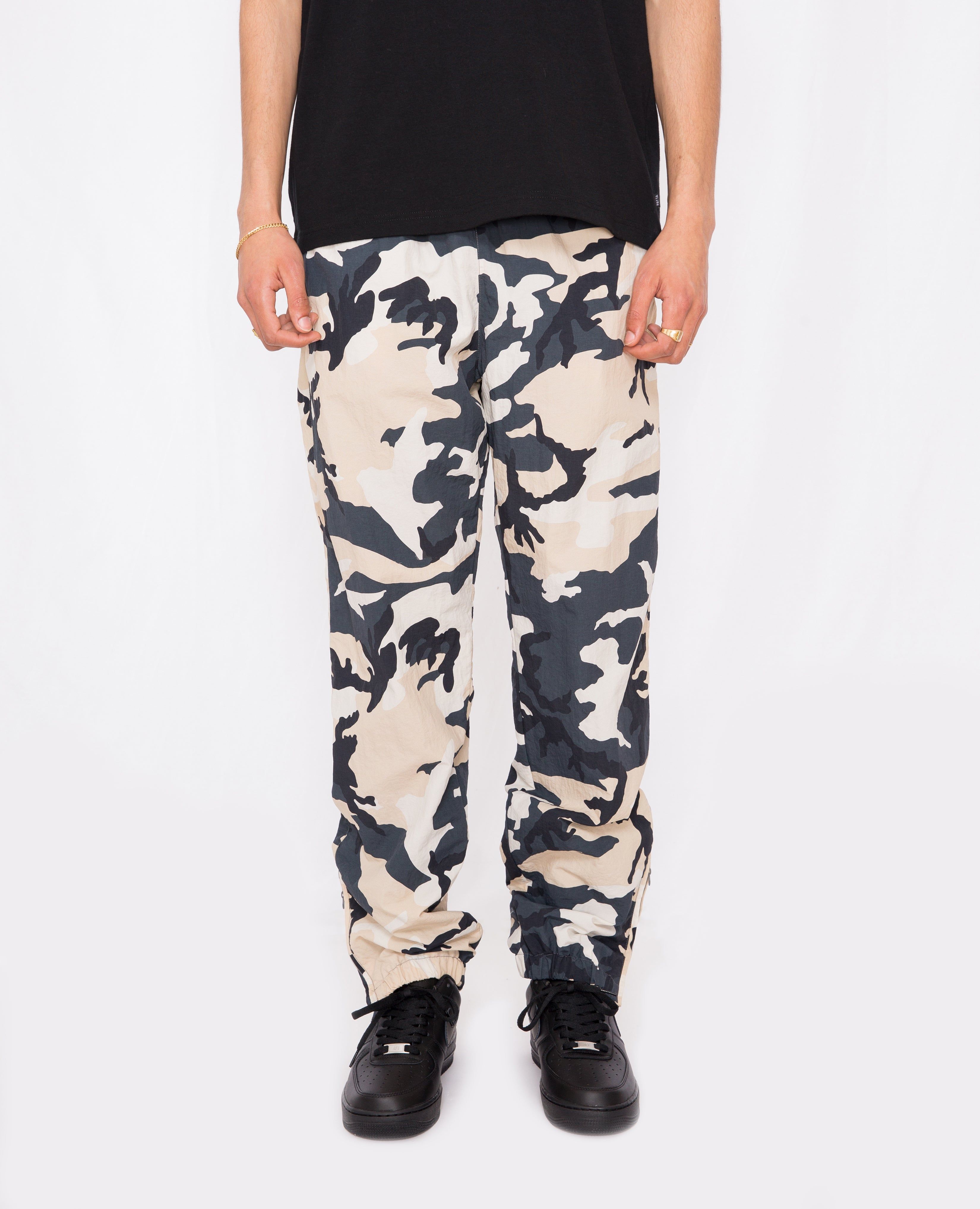 Patta Basic Relaxed Nylon Track Pants (Sand Woodland Camo) sold by Patta product image thumbnail 6