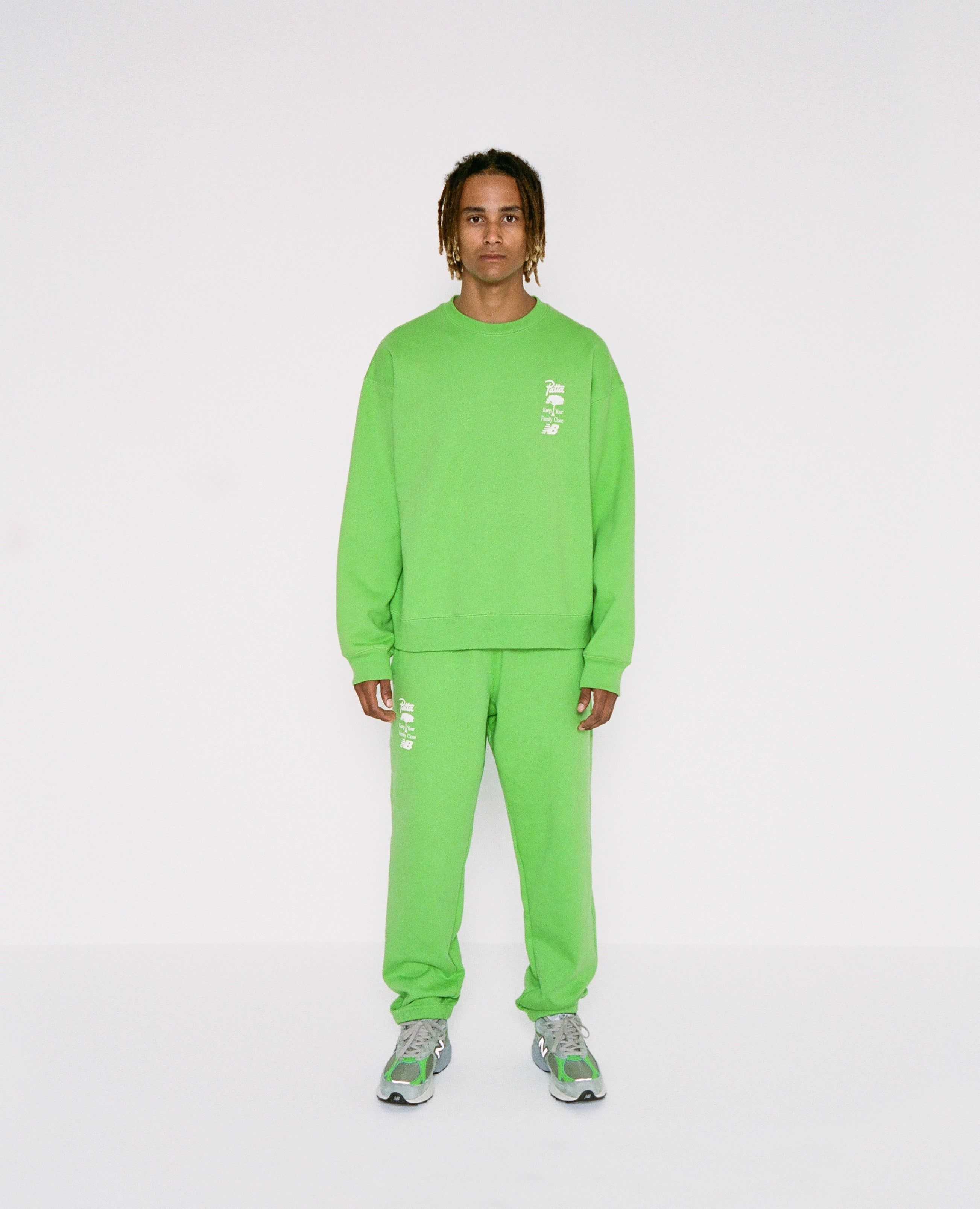 Patta x New Balance Family Jogging Pants (Fluoro Green) sold by Patta product image thumbnail 2