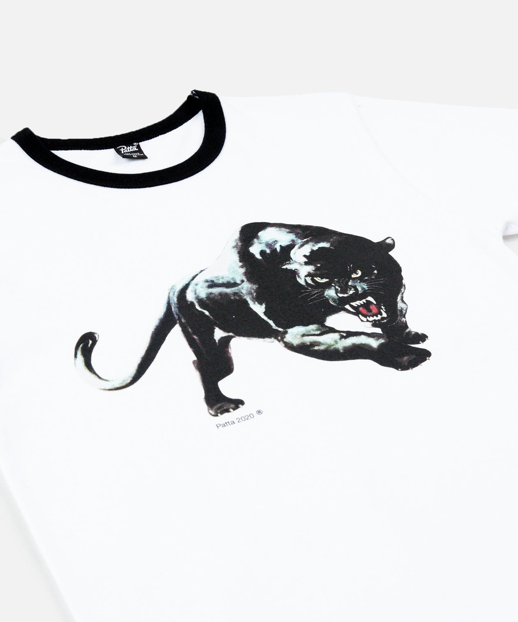 Patta Panther Ringer T-Shirt (White/Black) sold by Patta product image thumbnail 3