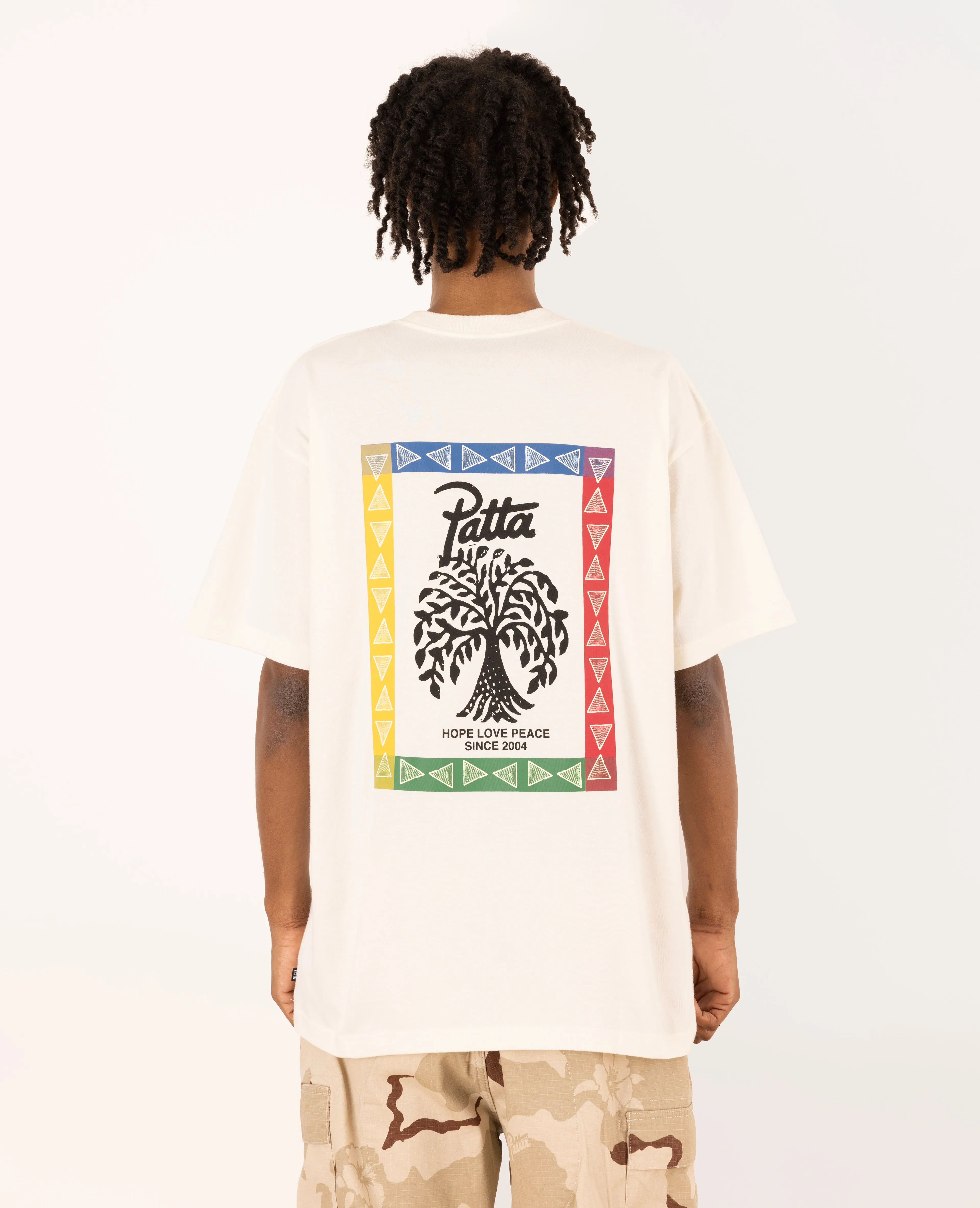 Patta Hope Love Peace T-Shirt (Whisper White) sold by Patta product image thumbnail 3