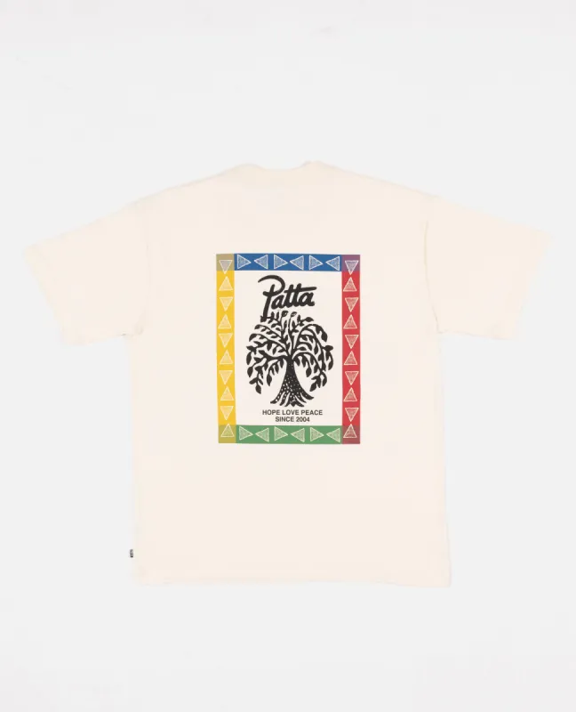 Patta Hope Love Peace T-Shirt (Whisper White) sold by Patta