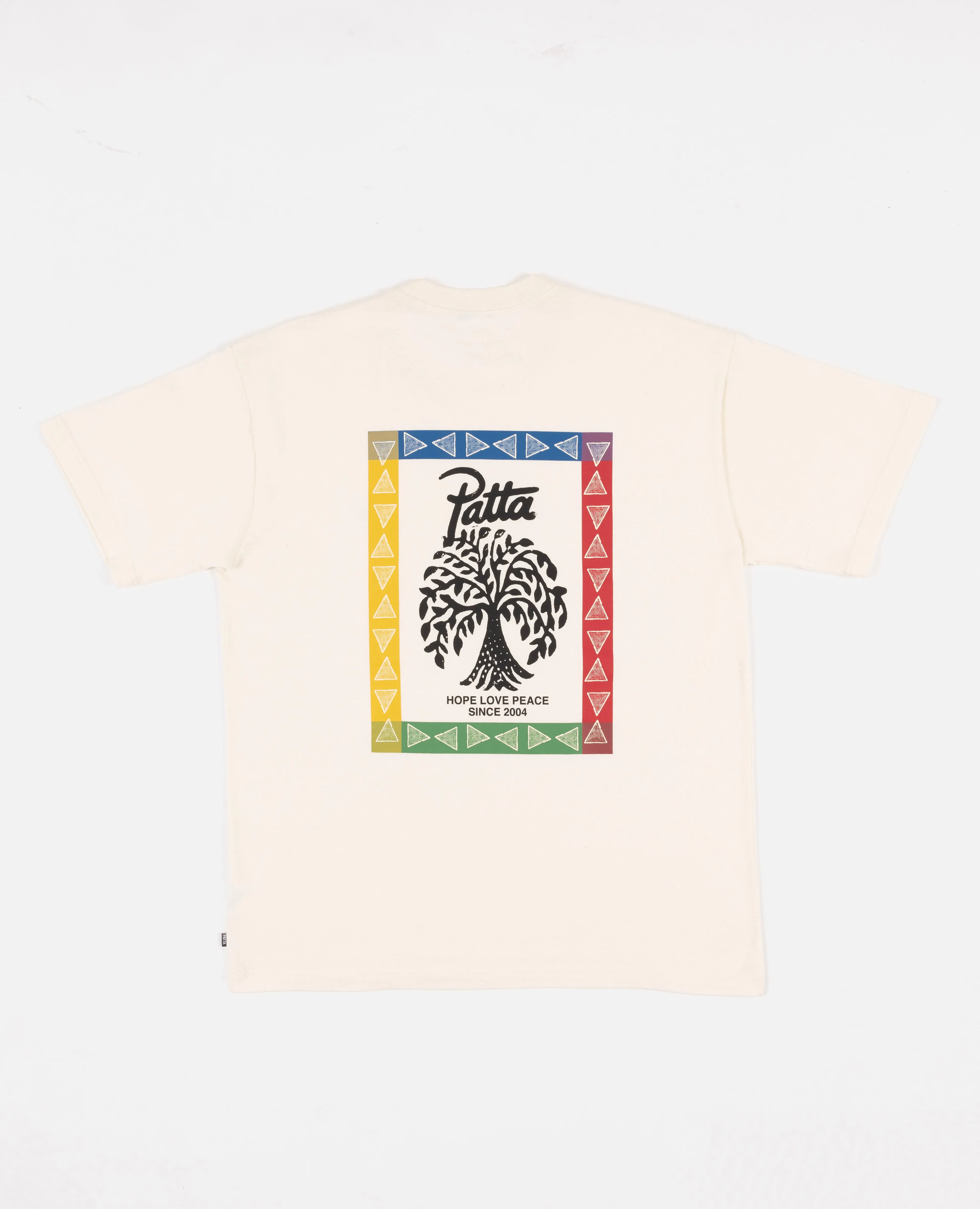 Patta Hope Love Peace T-Shirt (Whisper White) sold by Patta