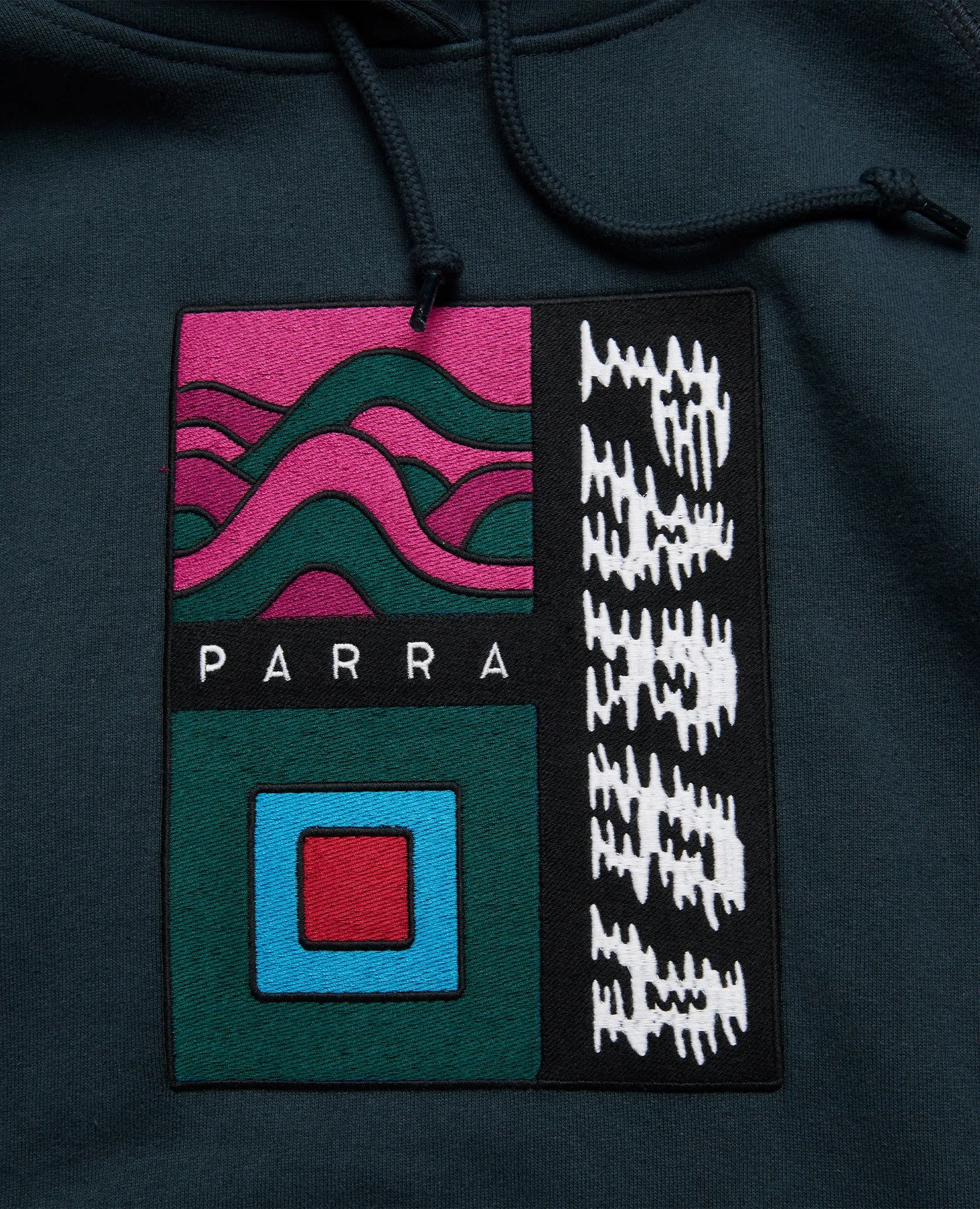 byParra Wave Block Tremors Hooded Sweatshirt (Navy Blue) sold by Patta product image thumbnail 2