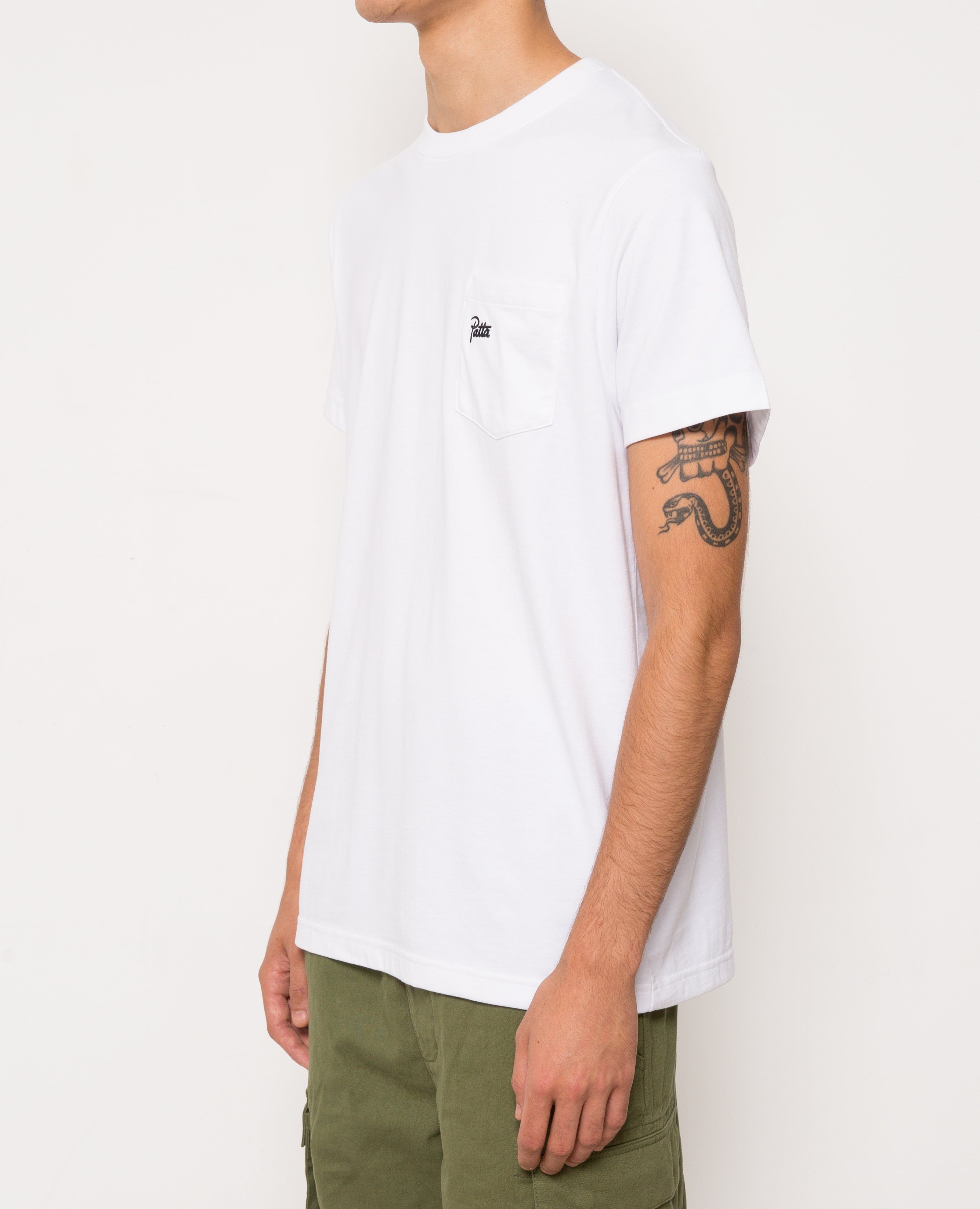 Patta Basic Pocket T-Shirt (White) sold by Patta product image thumbnail 2