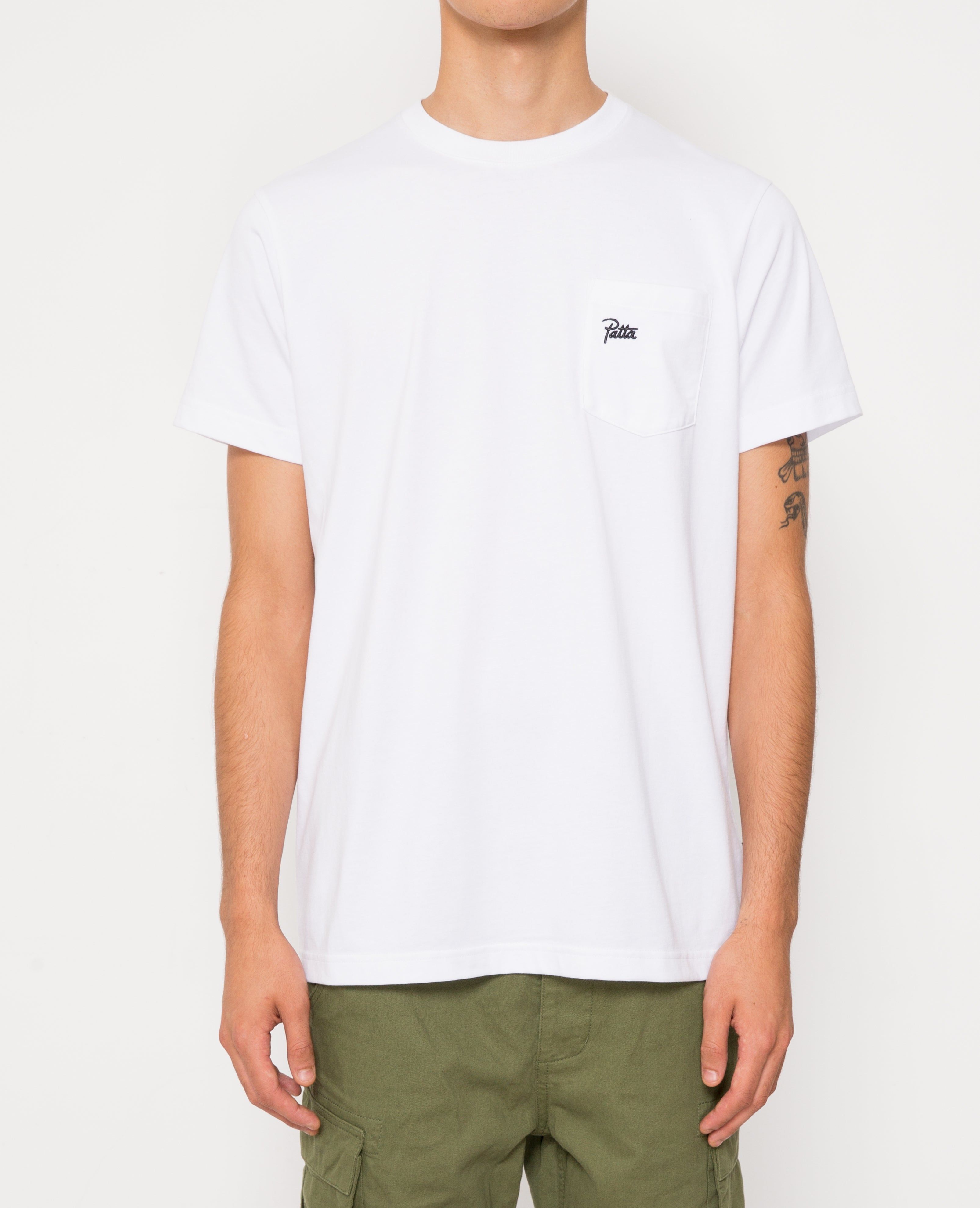 Patta Basic Pocket T-Shirt (White) sold by Patta product image thumbnail 4