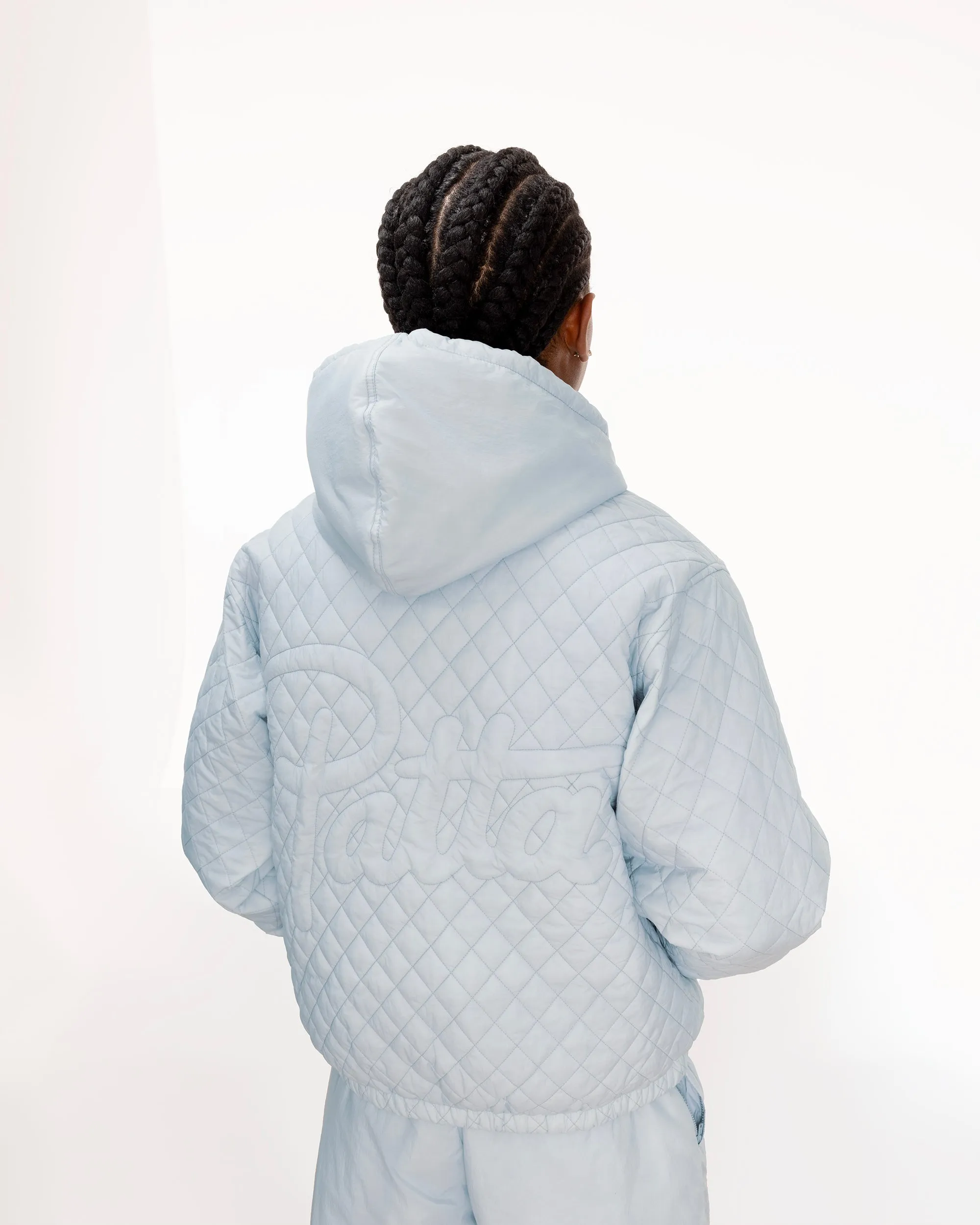 Patta Insulated Quilted Hooded Jacket (Gray Dawn) sold by Patta product image thumbnail 2