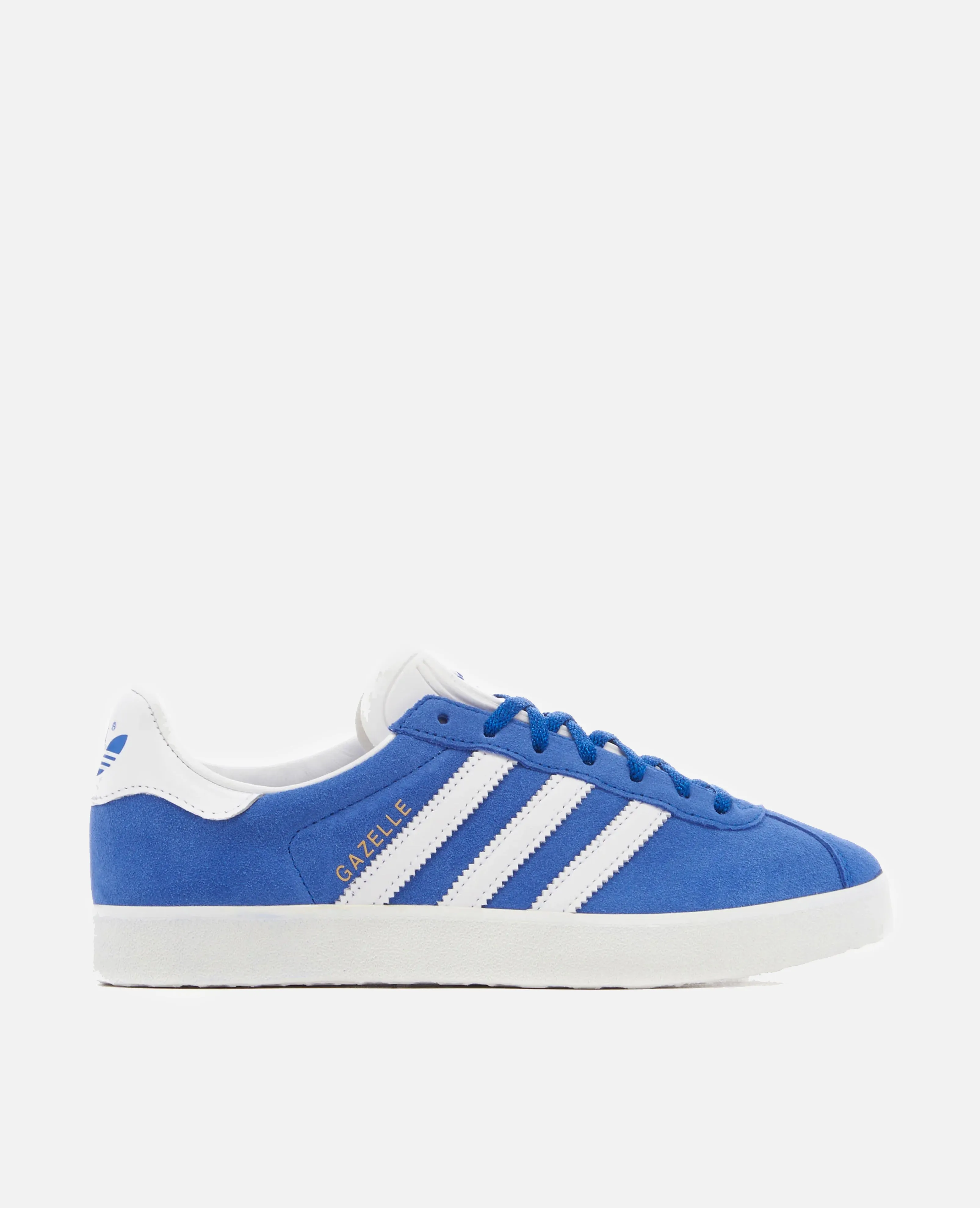 adidas Gazelle 85 (Royal Blue/Cloud White/Gold Metallic) sold by Patta