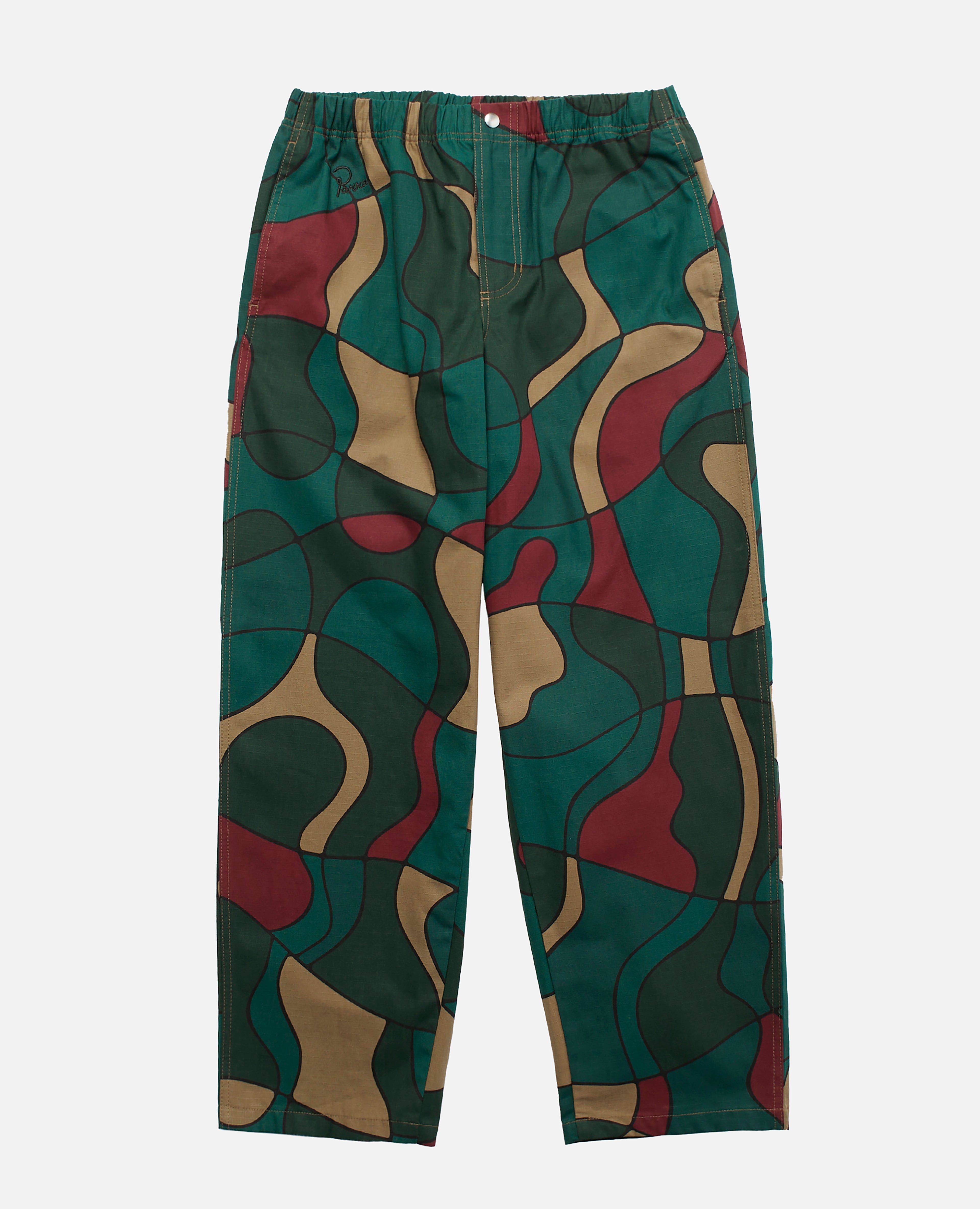 byParra Trees In Wind Relaxed Pants (Camo Green) sold by Patta