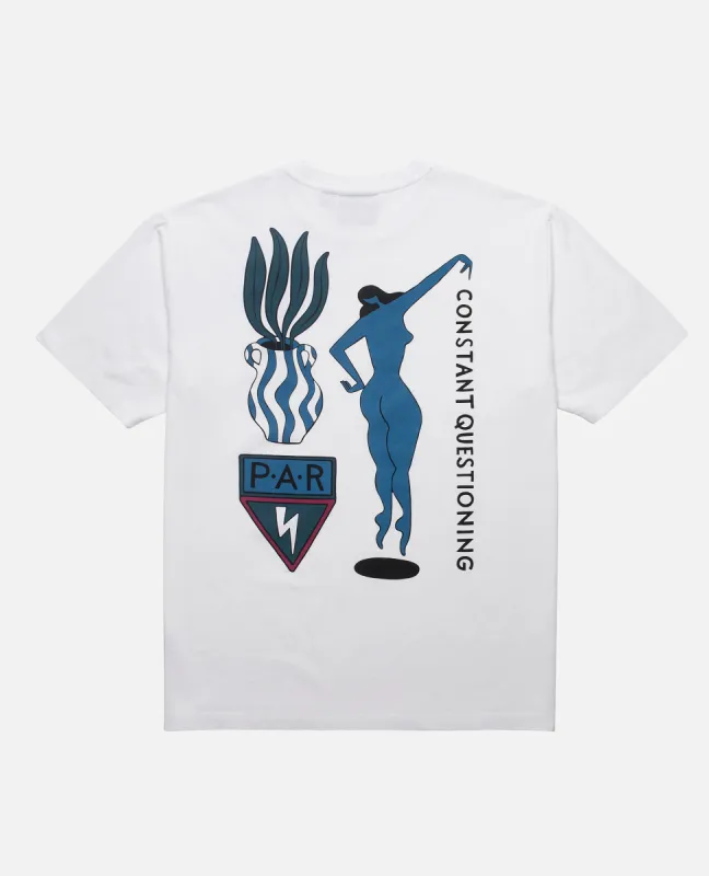 byParra Questioning T-shirt (White ) sold by Patta