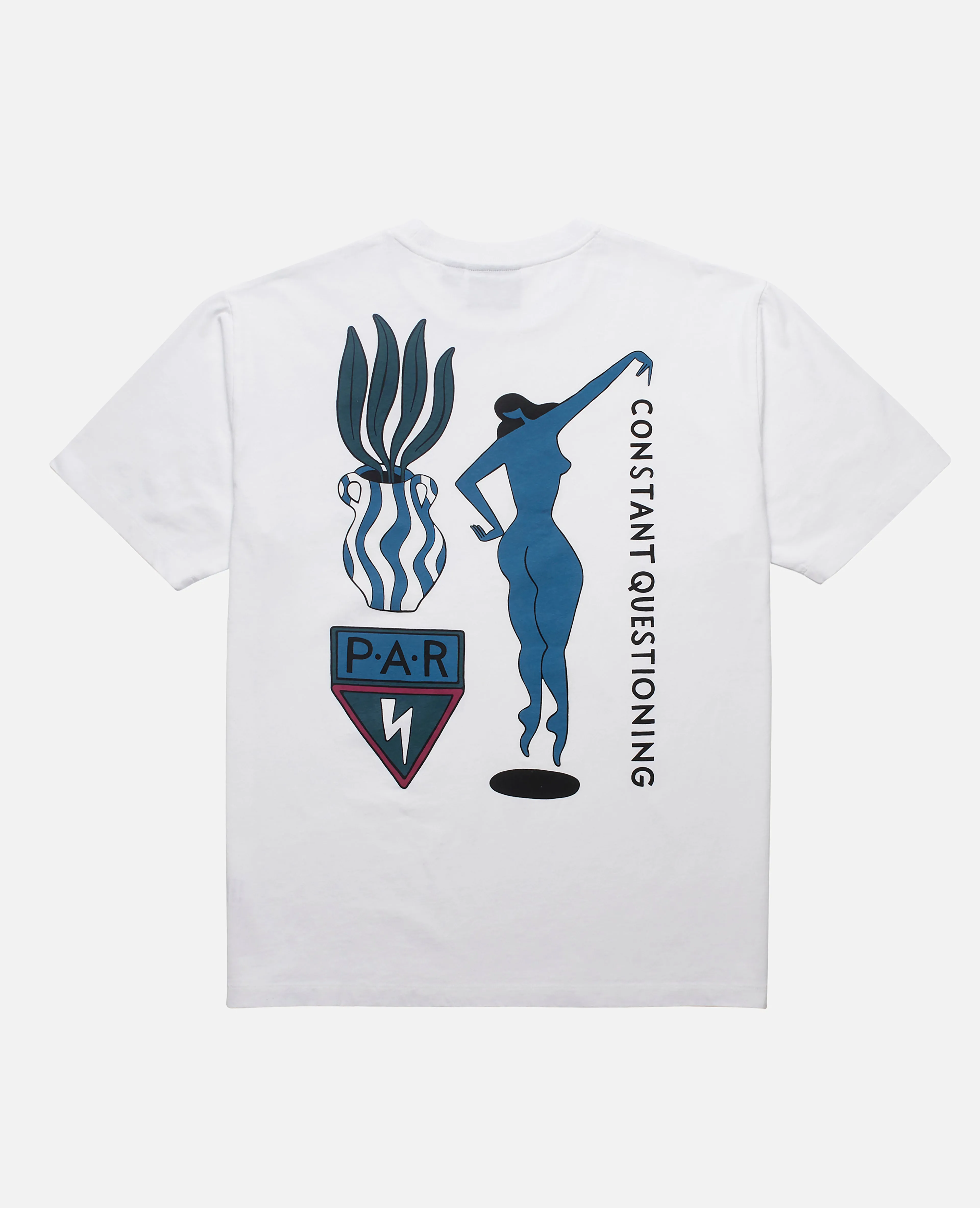 byParra Questioning T-shirt (White ) sold by Patta