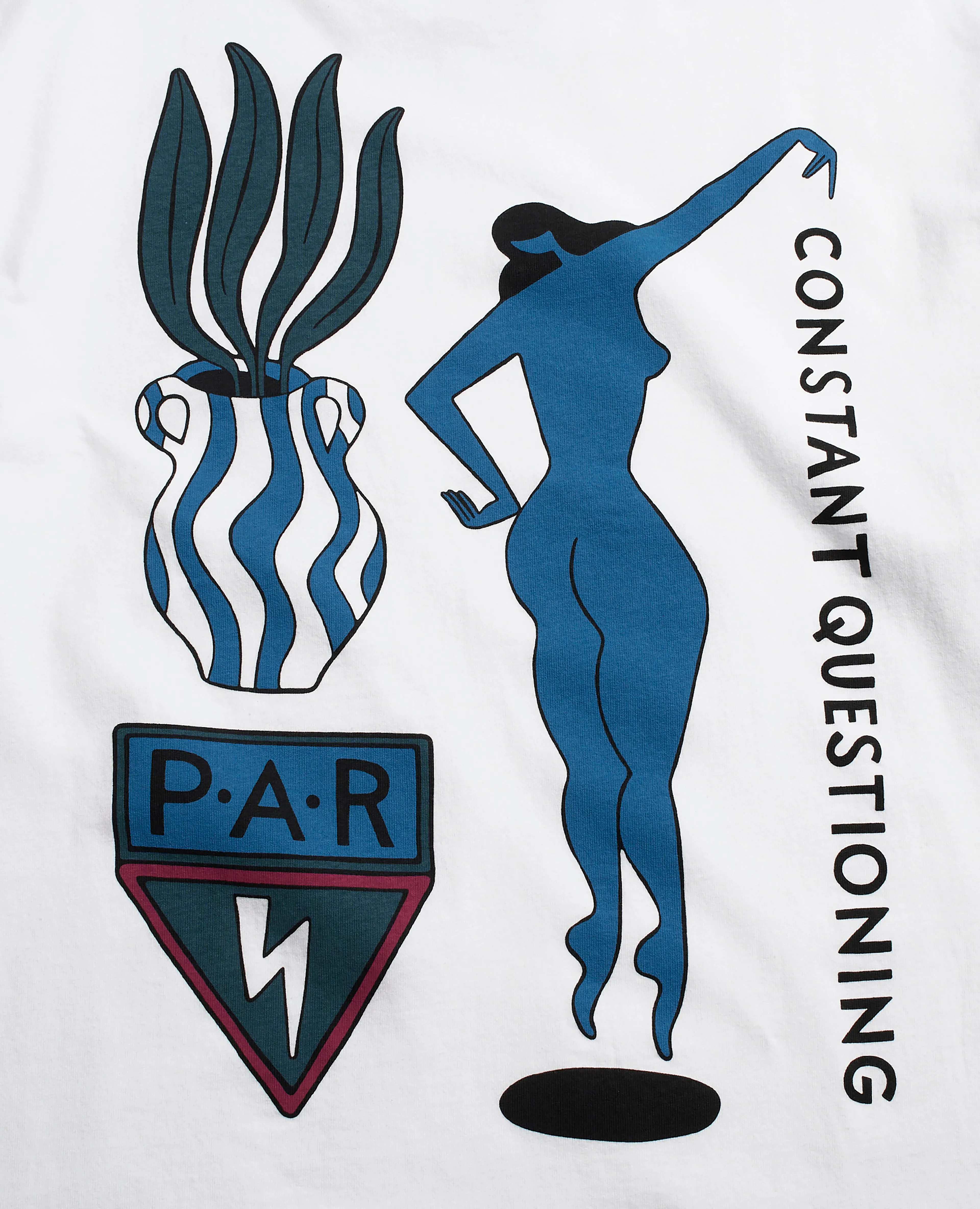 byParra Questioning T-shirt (White ) sold by Patta product image thumbnail 3