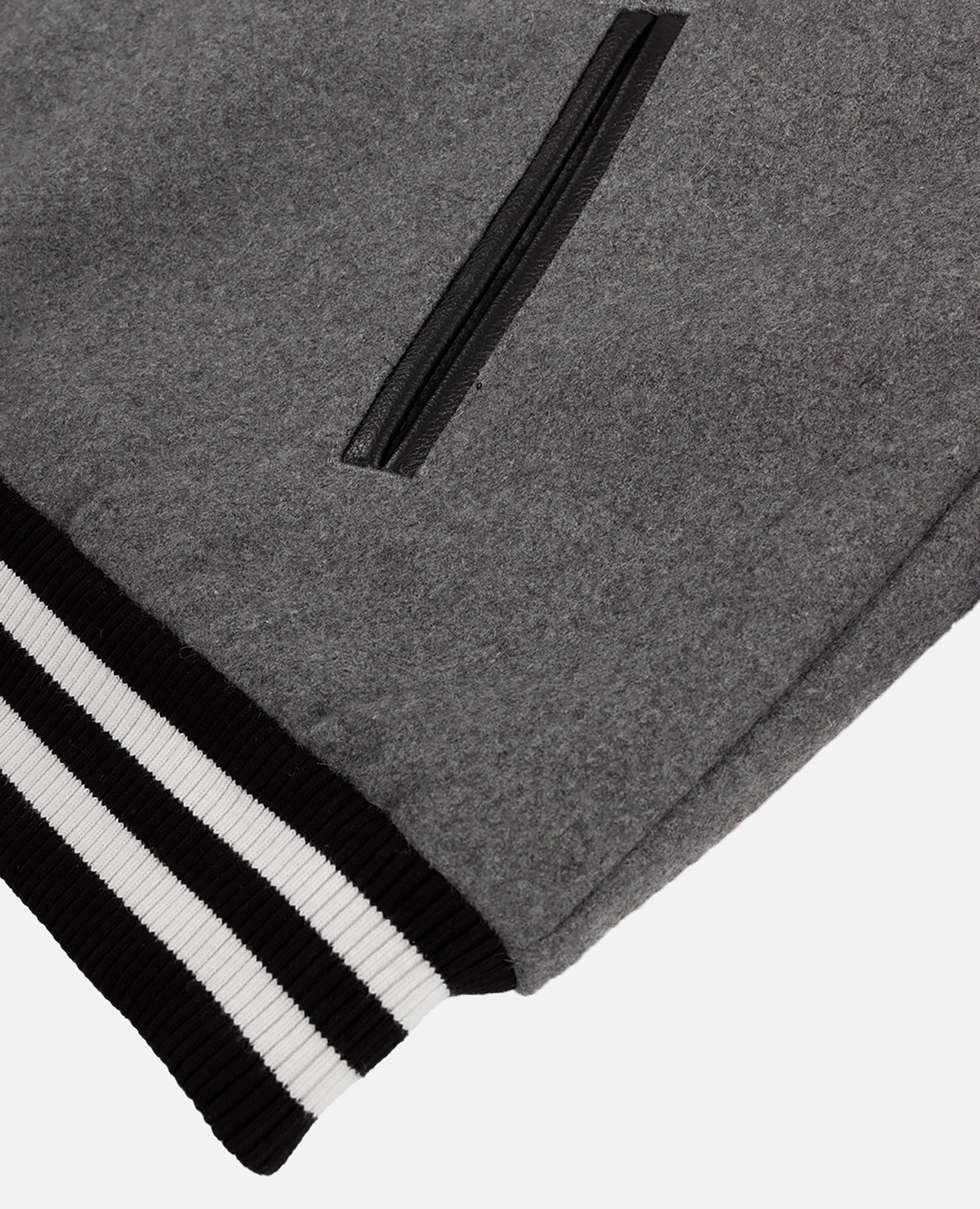 Patta Wool Sports Bomber Jacket (Melange Grey) sold by Patta product image thumbnail 5