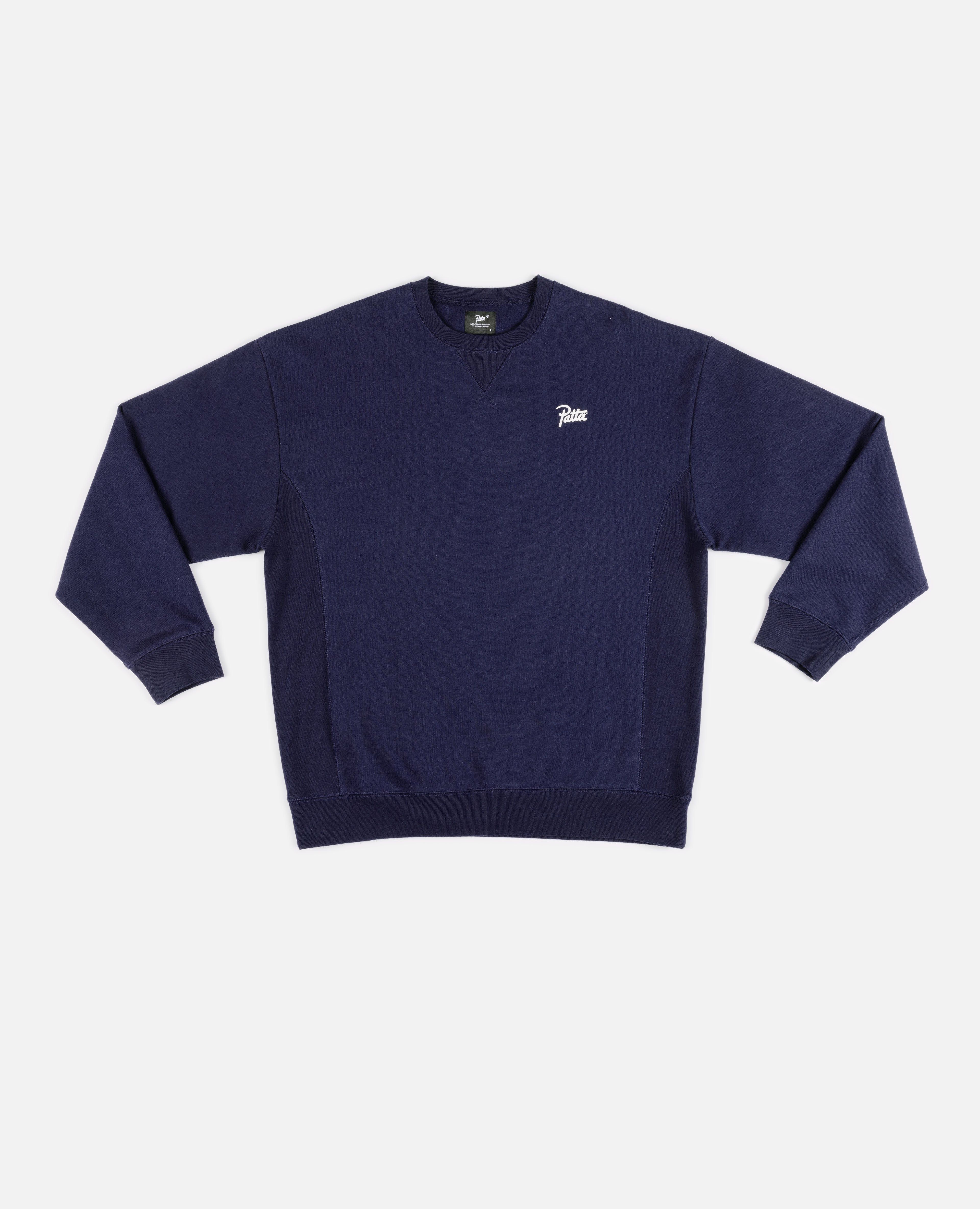 Patta Basic Crewneck Sweater (Evening Blue) sold by Patta