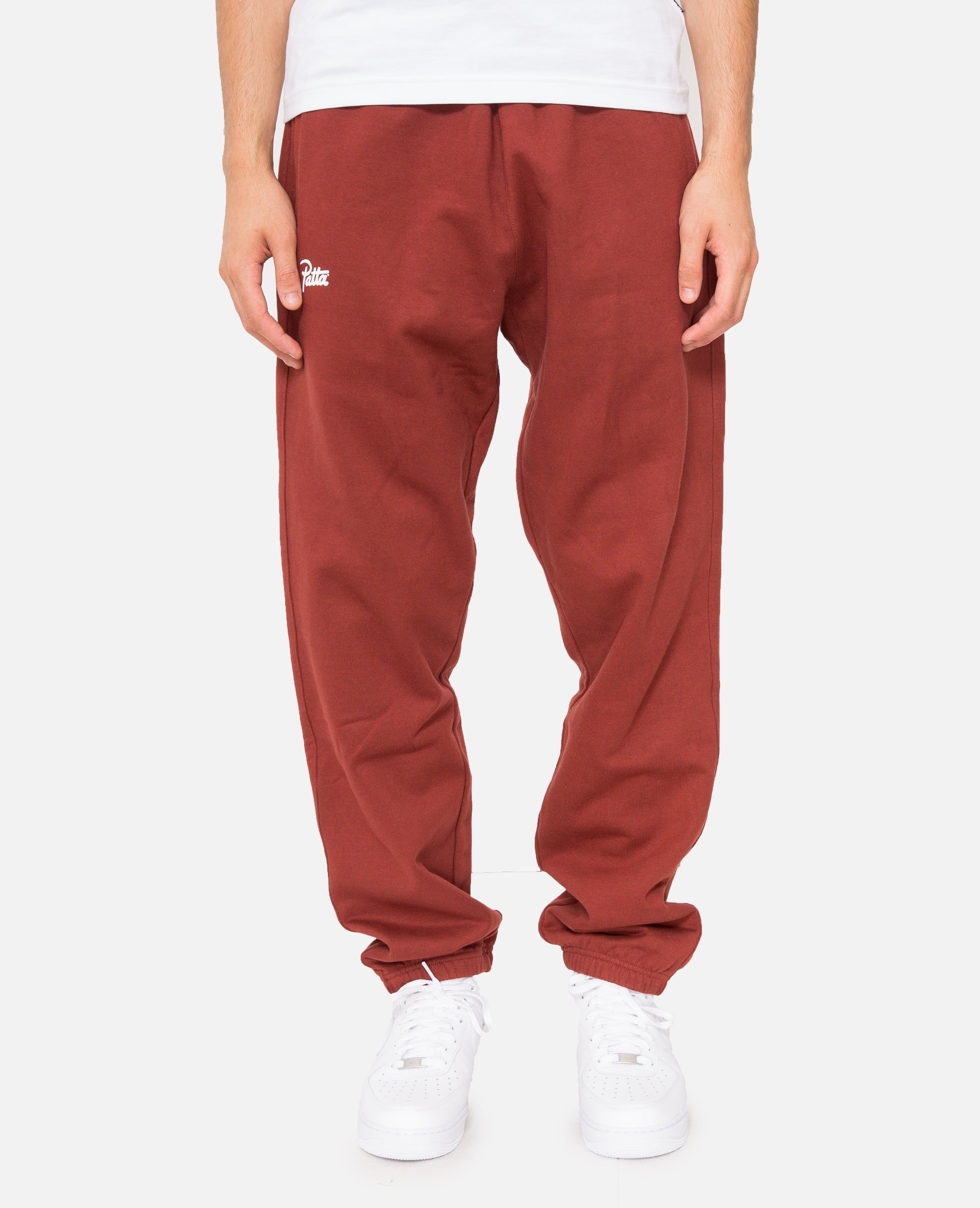 Patta Basic Jogging Pants (Madder Brown) sold by Patta