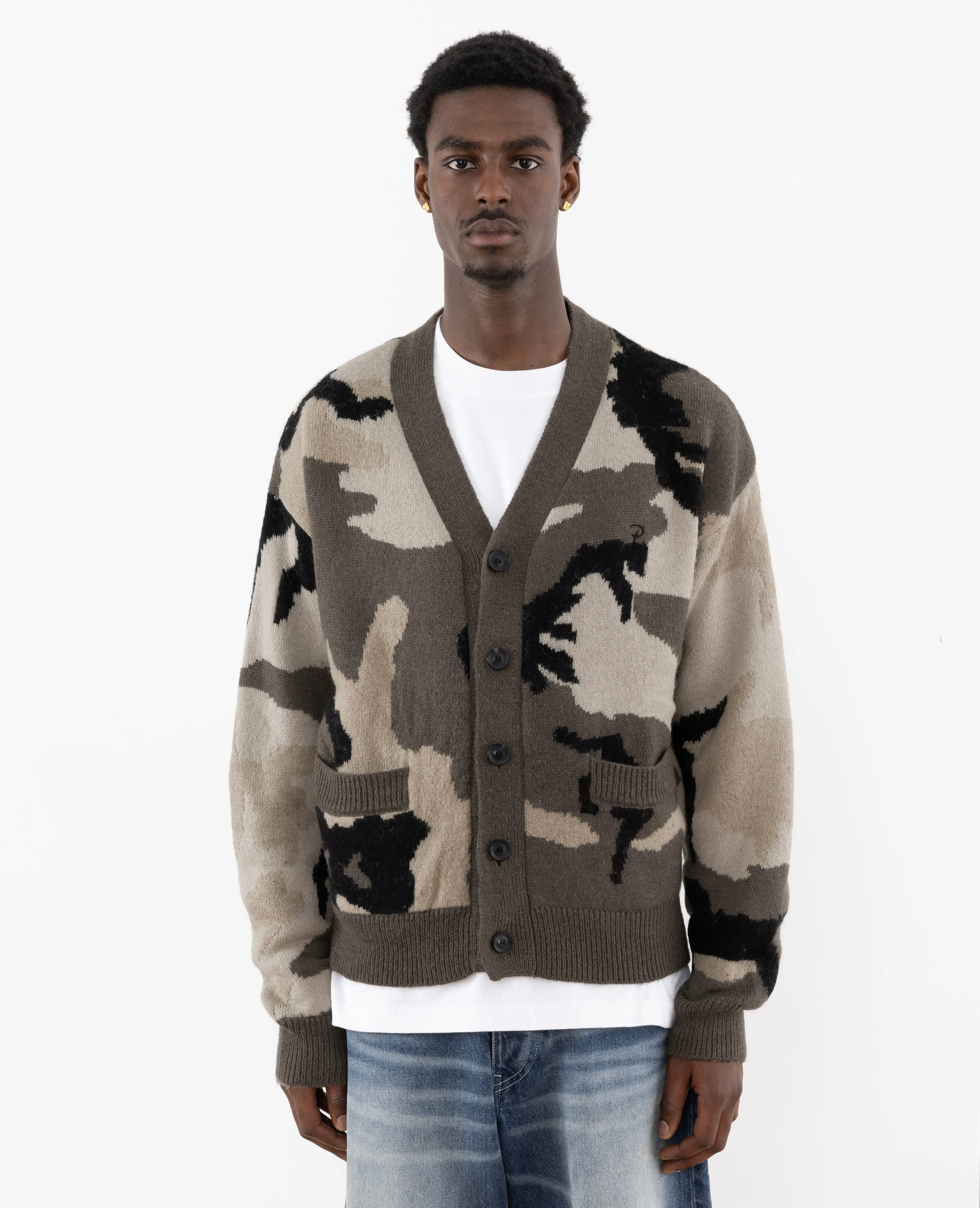 Patta Woodland Camo Knitted Cardigan (Multi/Woodland Camo) sold by Patta product image thumbnail 2