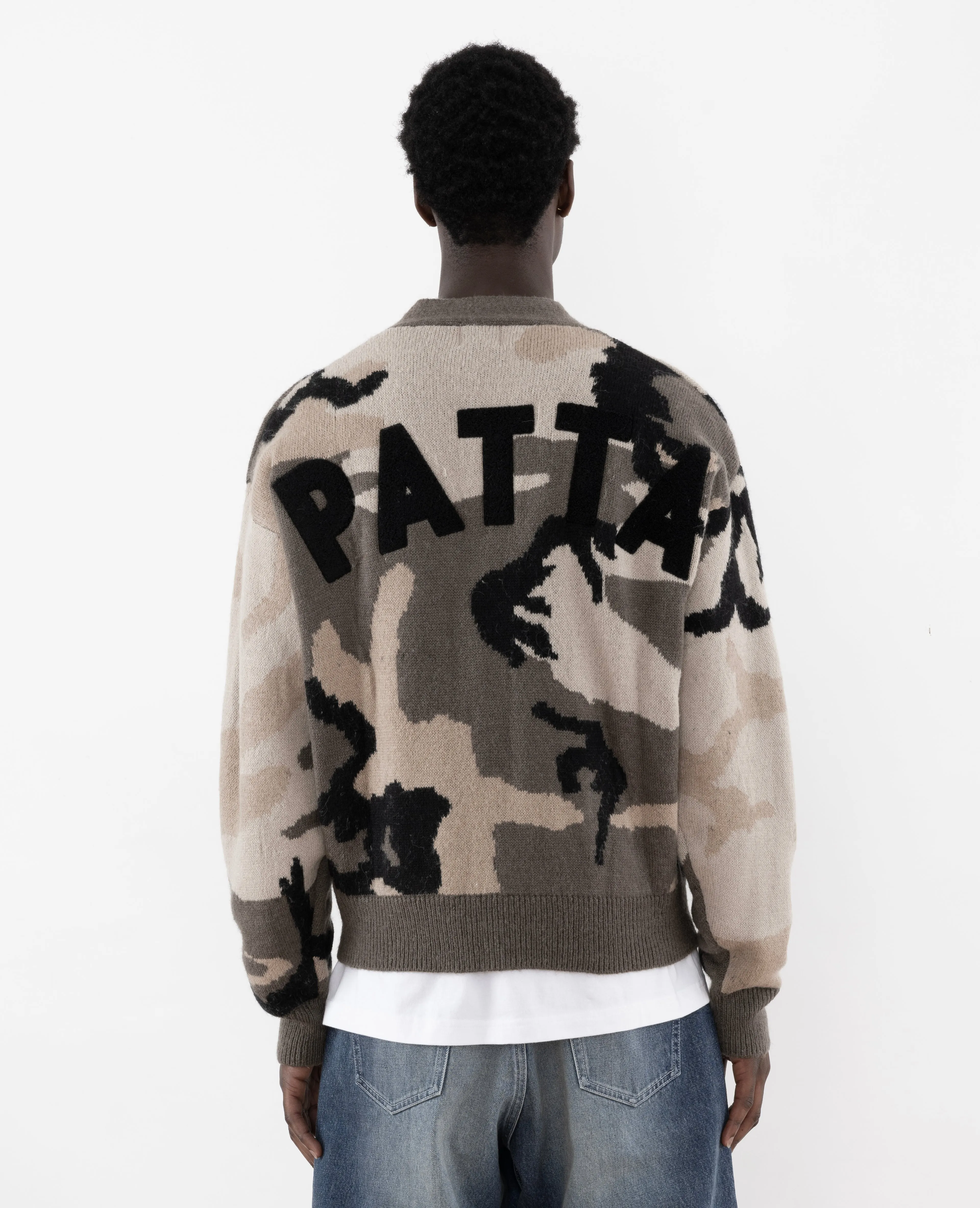 Patta Woodland Camo Knitted Cardigan (Multi/Woodland Camo) sold by Patta product image thumbnail 3