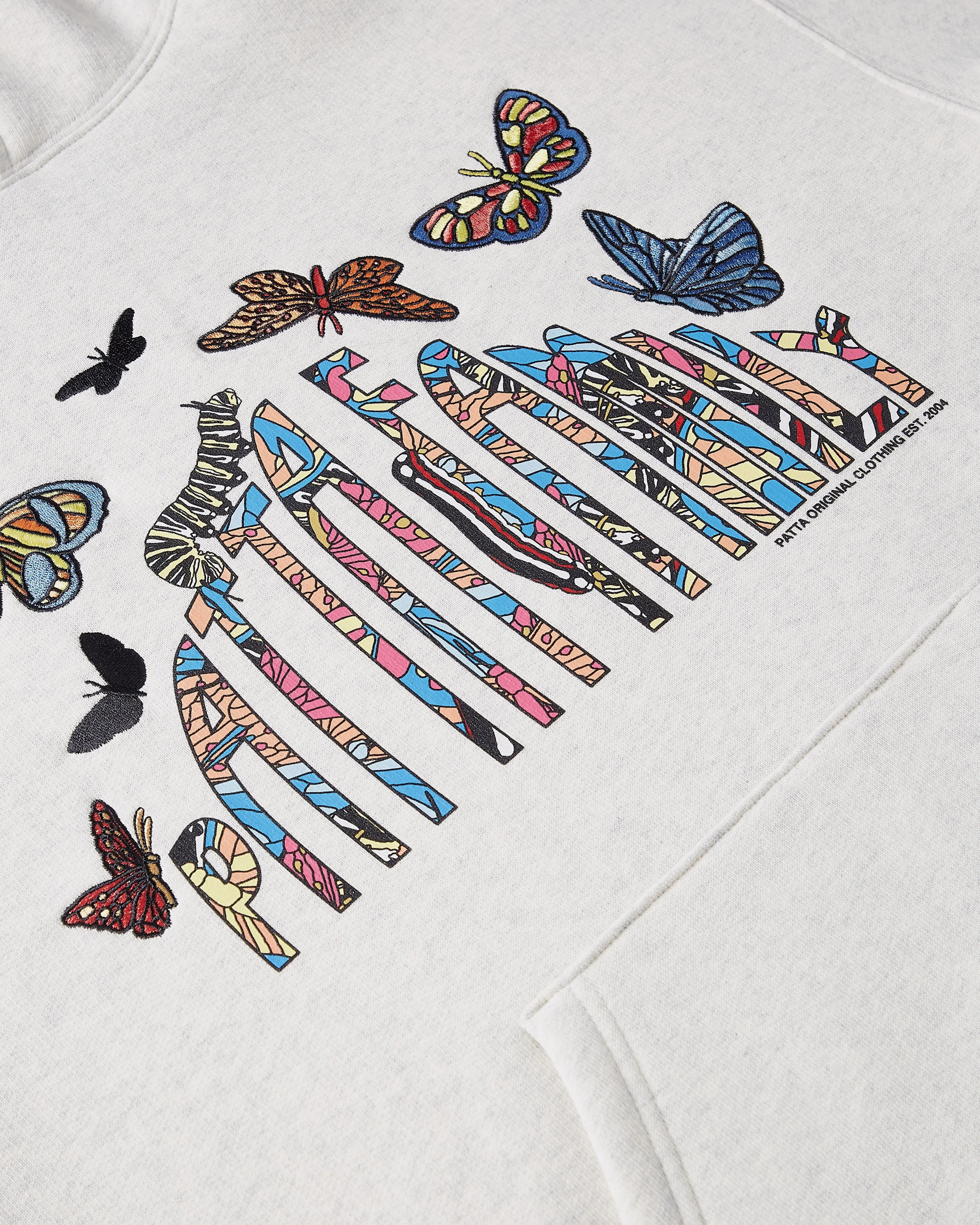 Patta Family Classic Hooded Sweater (Light Grey Melange) sold by Patta product image thumbnail 3