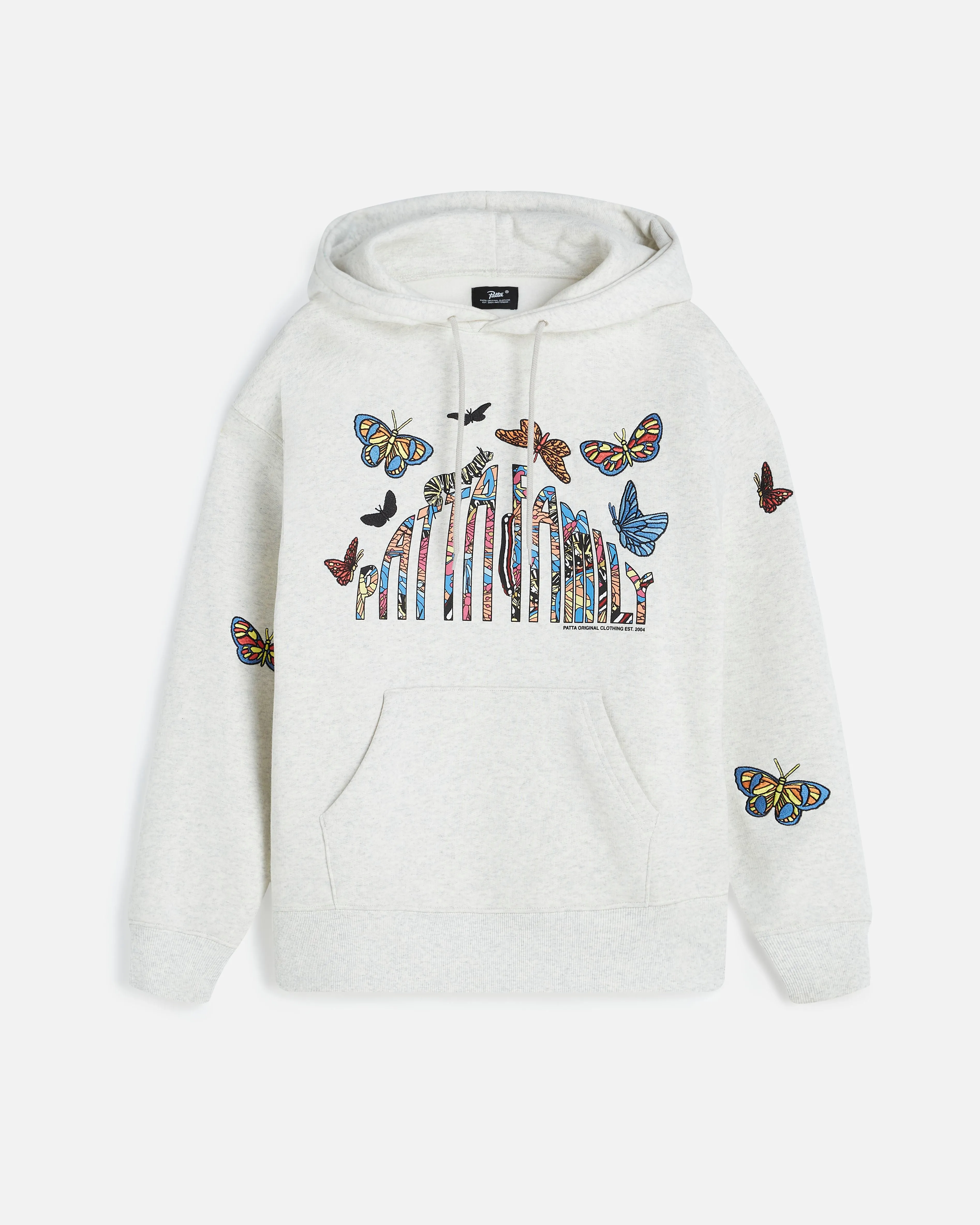 Patta Family Classic Hooded Sweater (Light Grey Melange) sold by Patta