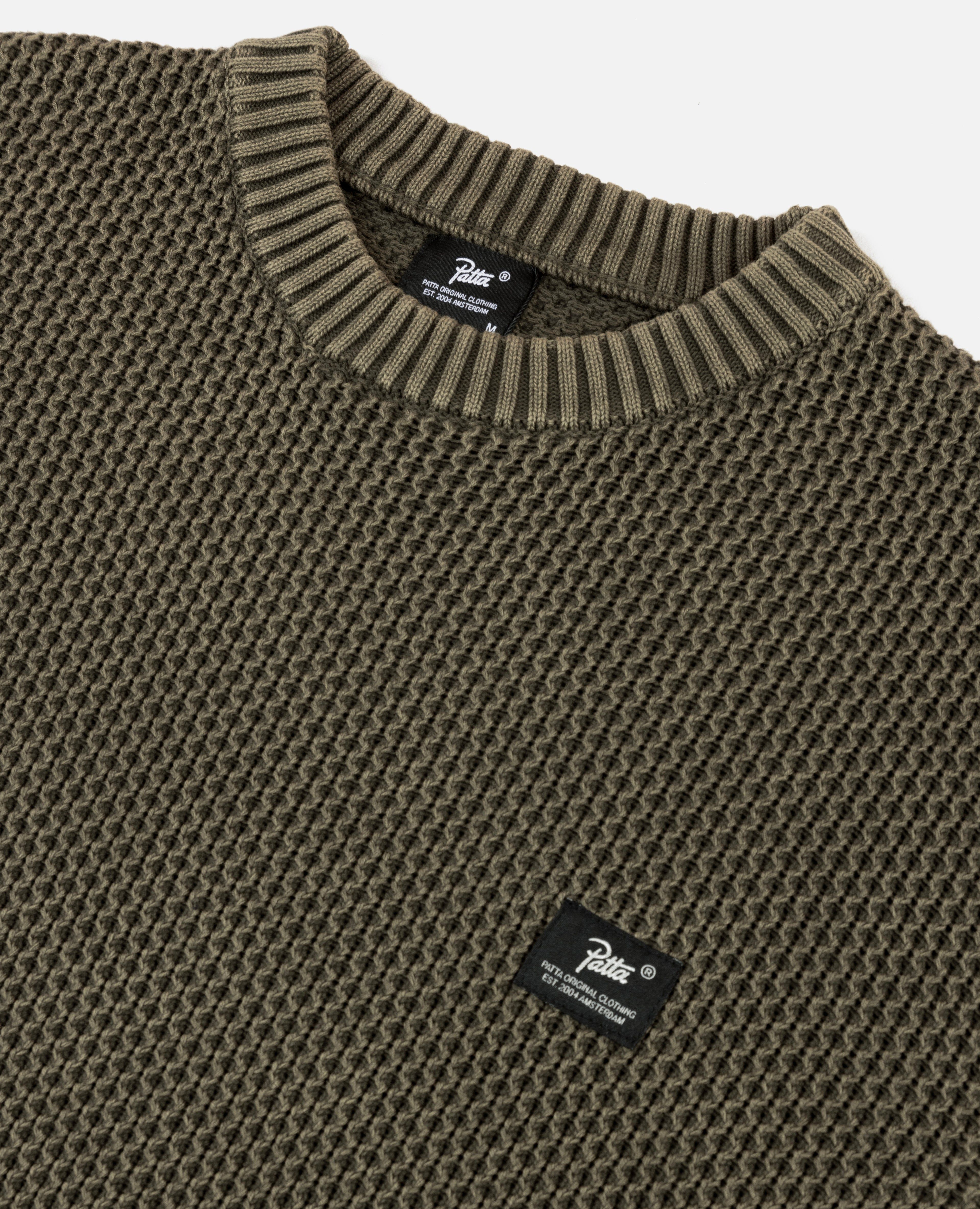 Patta Honeycomb Knitted Sweater (Deep Depths) sold by Patta product image thumbnail 4