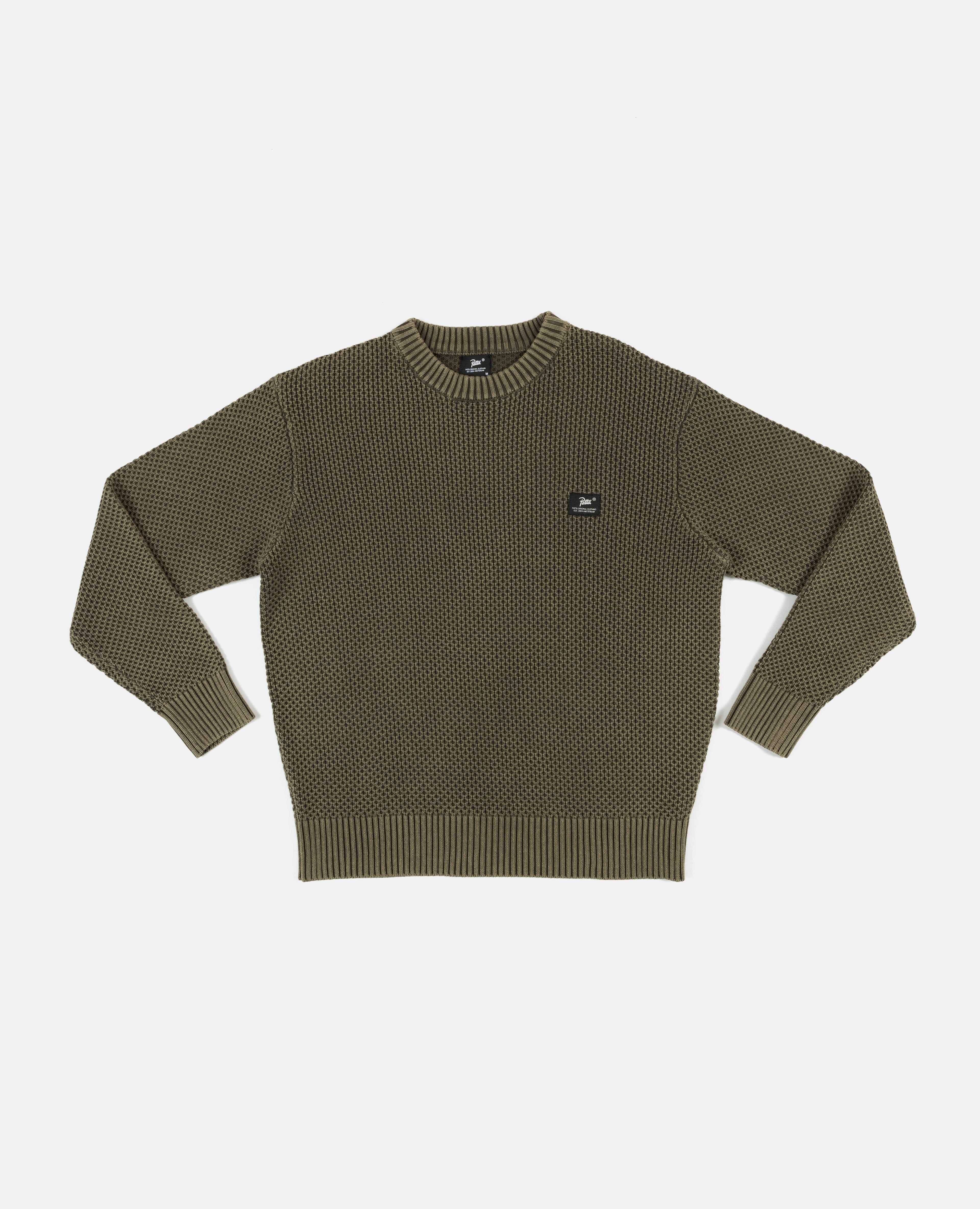 Patta Honeycomb Knitted Sweater (Deep Depths) sold by Patta