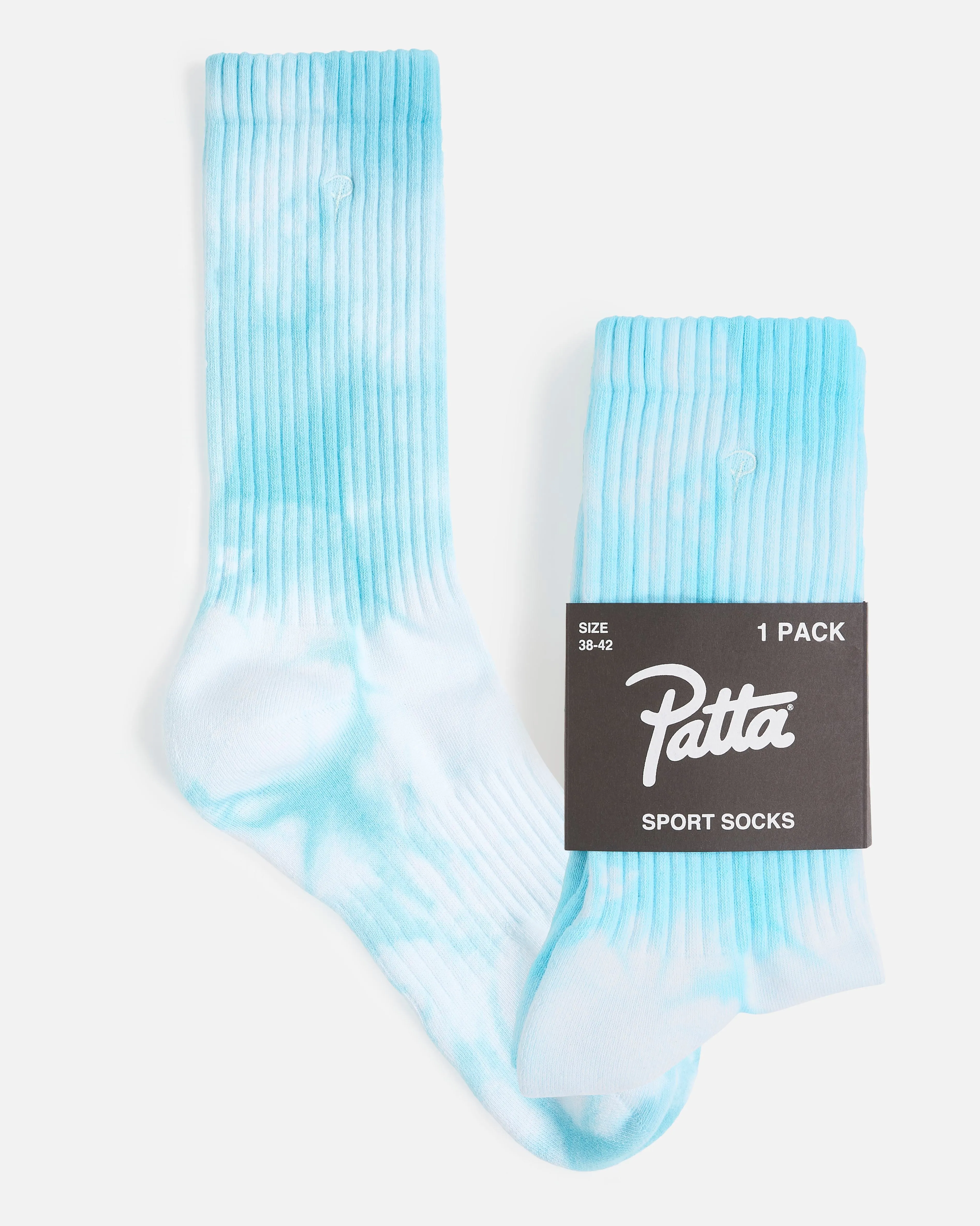 Patta Tie Dye Script Logo Sport Socks (Multi) sold by Patta