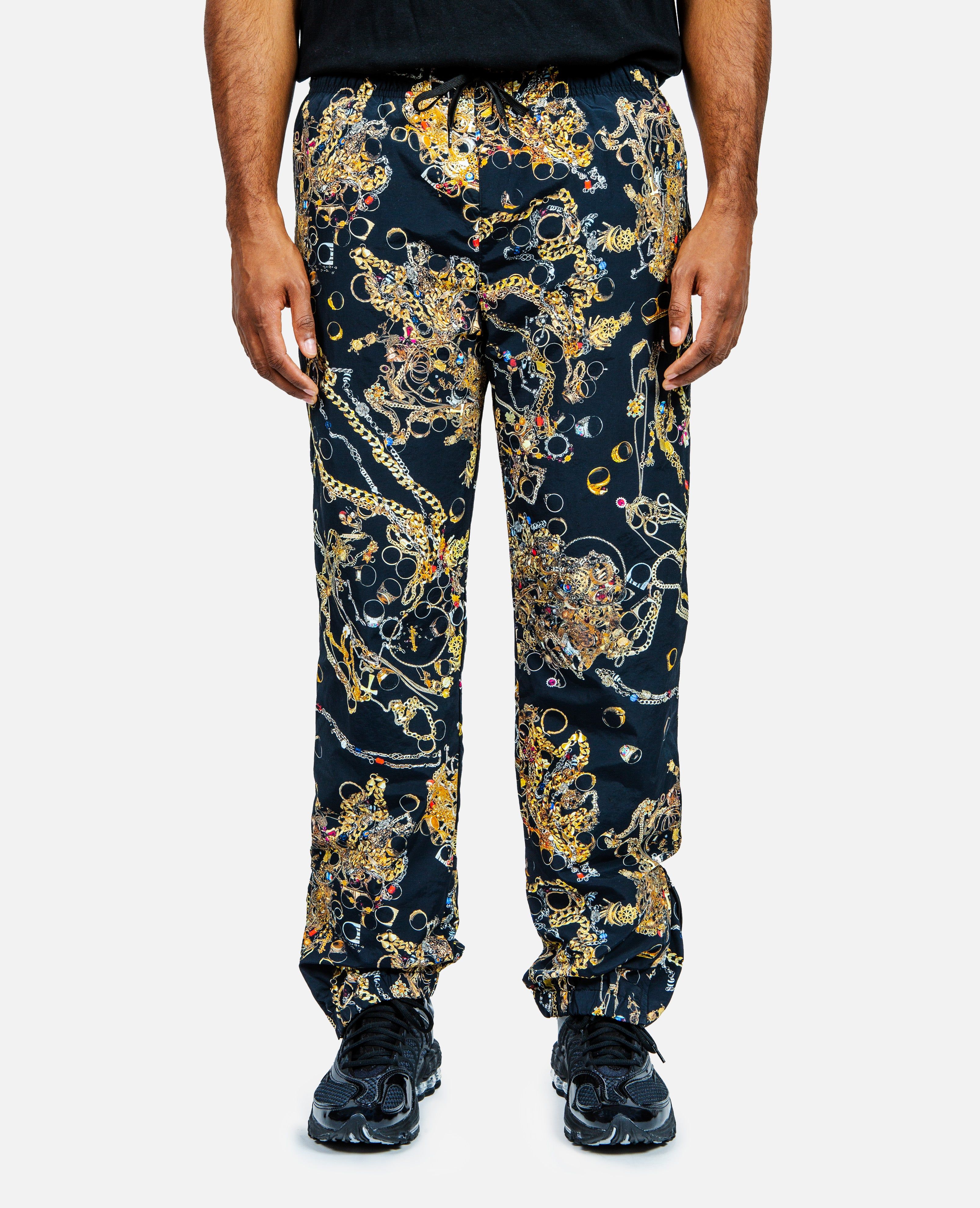 Patta Chains Track Pants (Black/Chains AOP) sold by Patta product image thumbnail 2