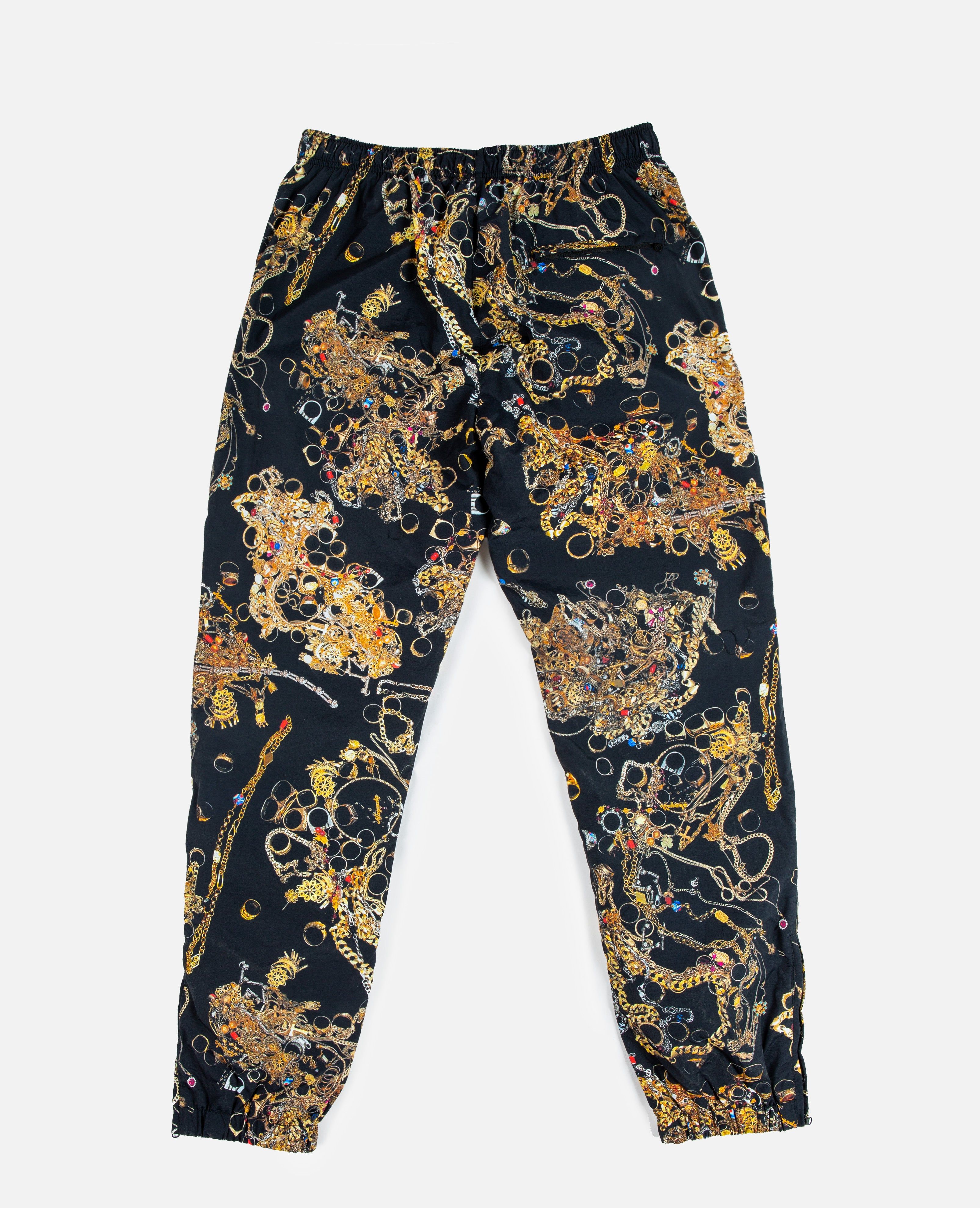 Patta Chains Track Pants (Black/Chains AOP) sold by Patta