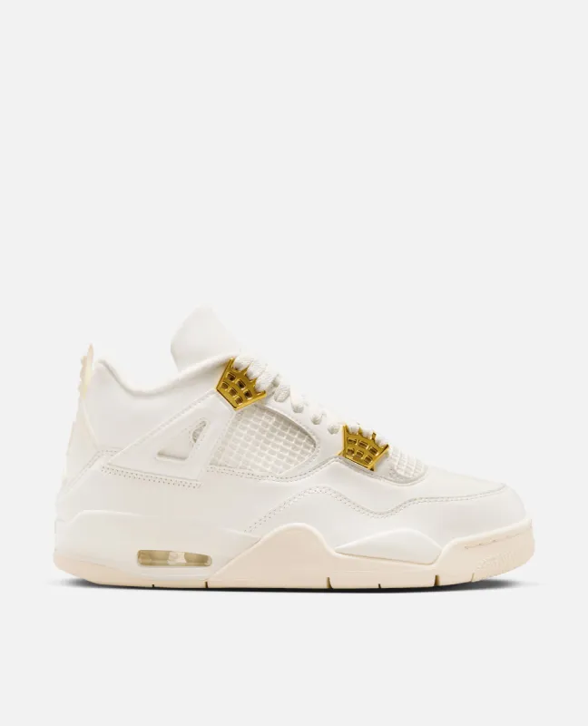 Nike WMNS Air Jordan 4 Retro (Sail/Metallic Gold-Black) sold by Patta