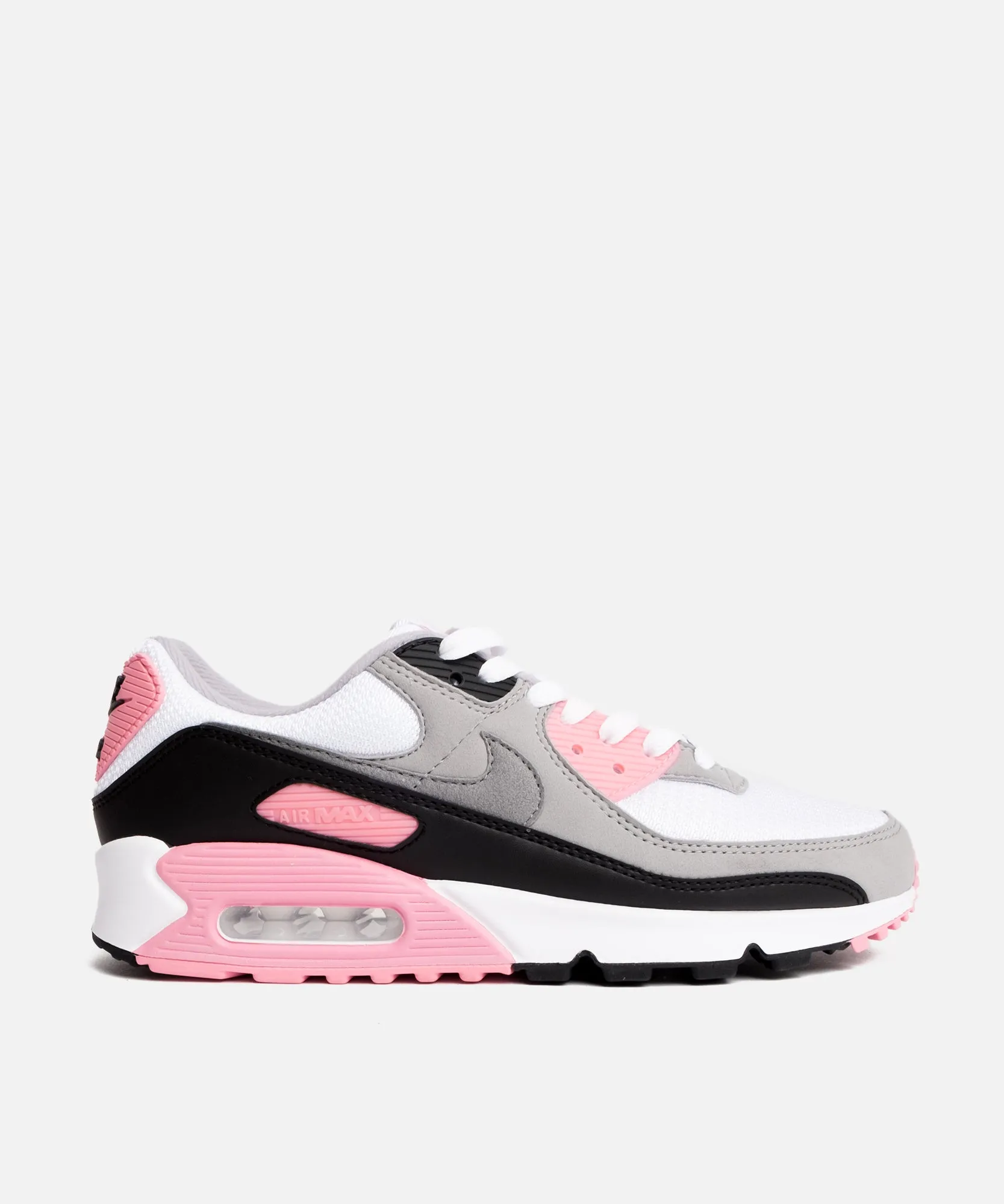 Nike WMNS Air Max 90 (White/Particle Grey/Rose/Black) sold by Patta