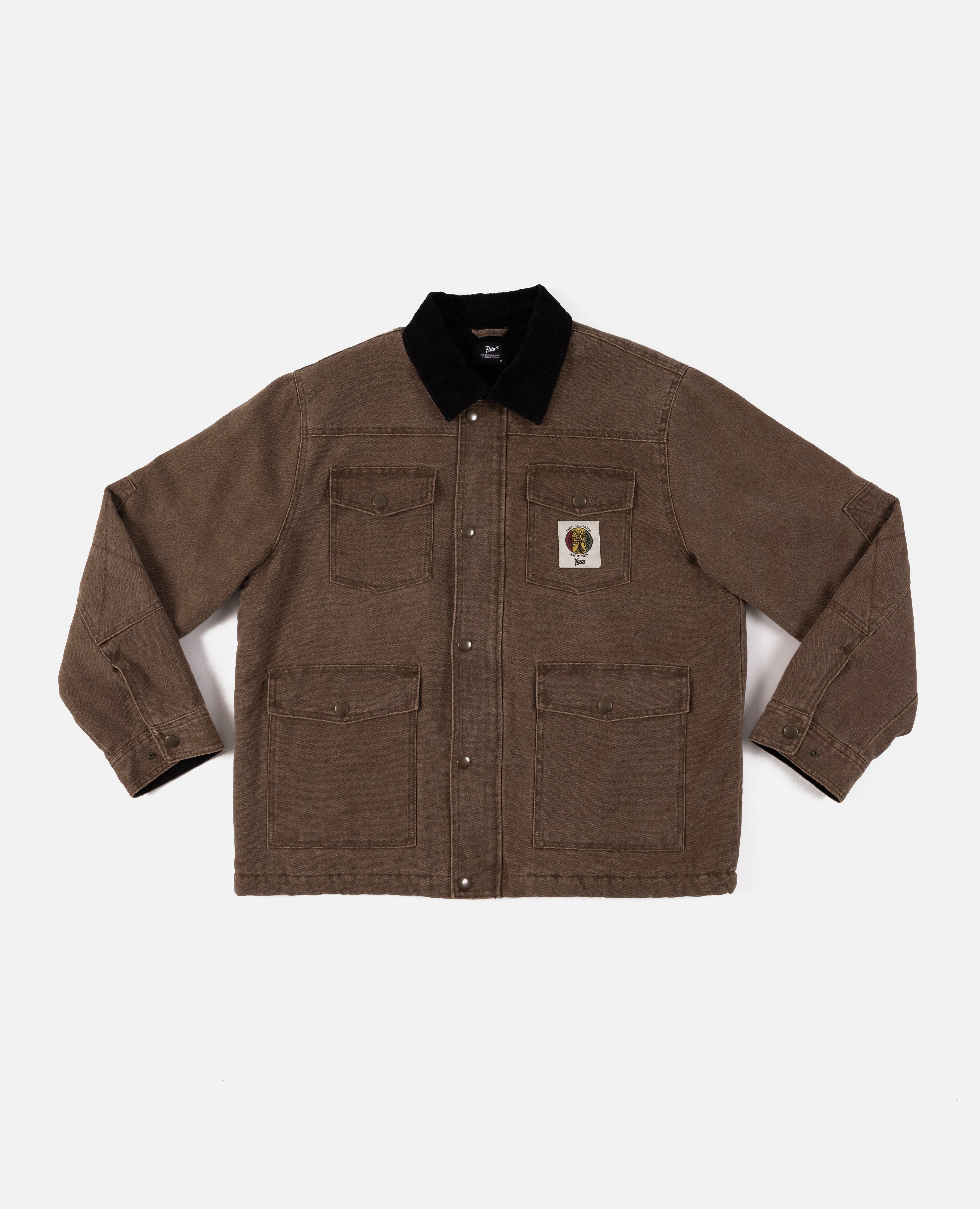 Patta Canvas Chore Jacket (Washed Brown) sold by Patta