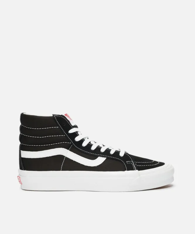 Vans UA OG Sk8-Hi LX (Black/True White) sold by Patta