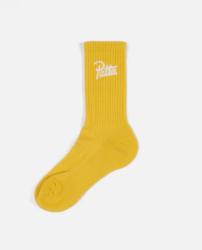 Patta Basic Sport Socks (Old Gold) sold by Patta