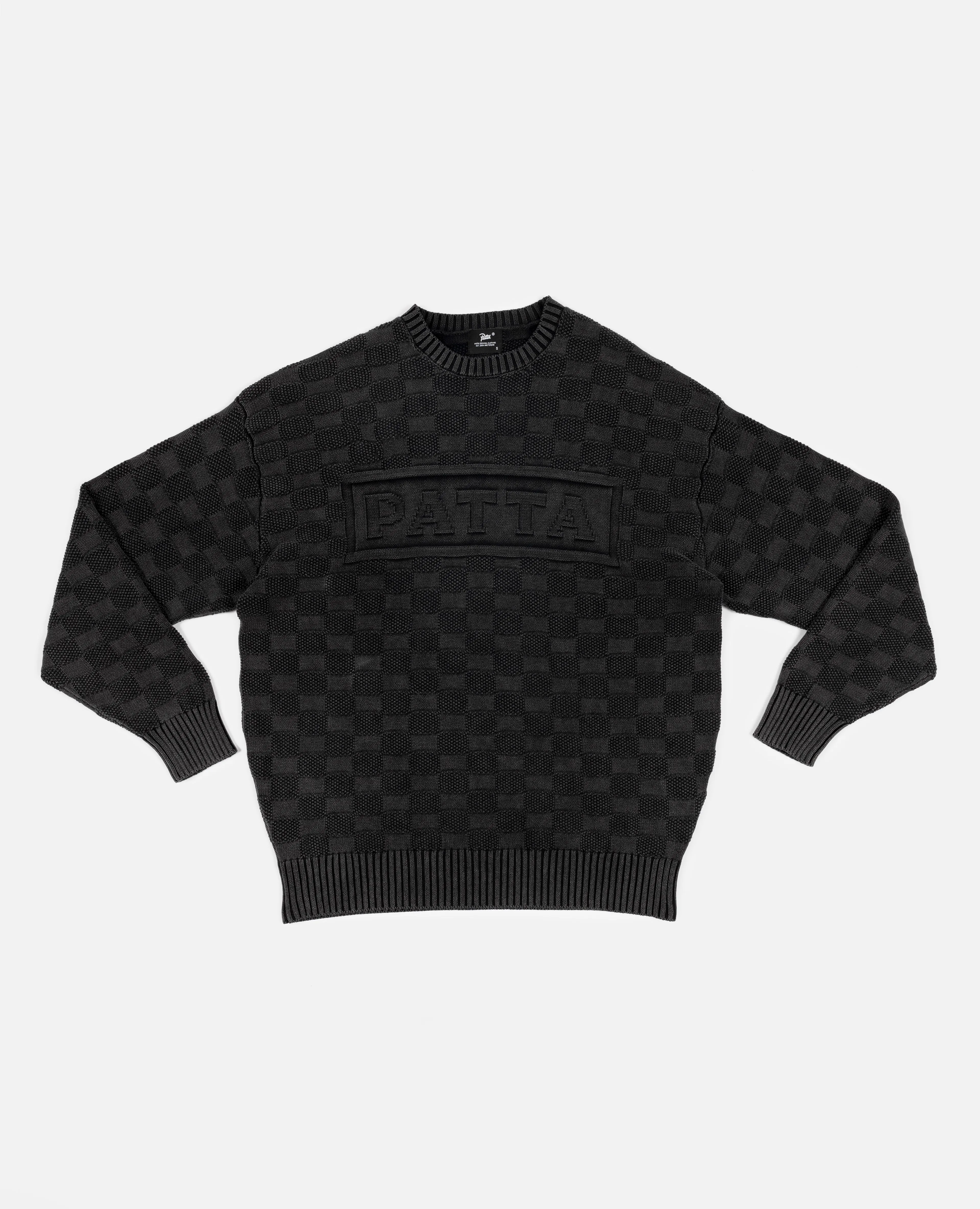 Patta Purl Ribbed Knitted Sweater (Pirate Black) sold by Patta
