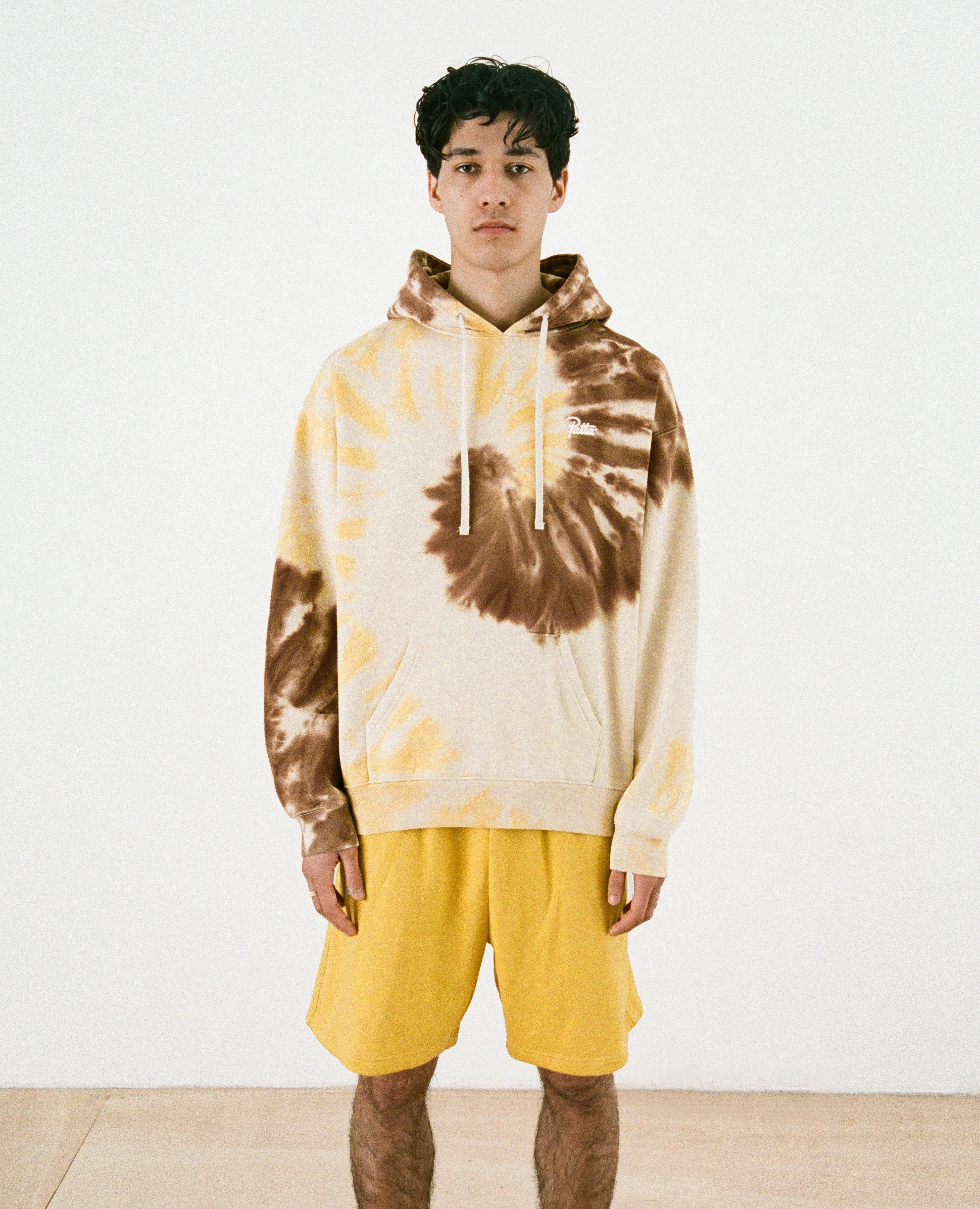 Patta Tie Dye Swirl Boxy Hooded Sweater (Tapioca) sold by Patta product image thumbnail 2