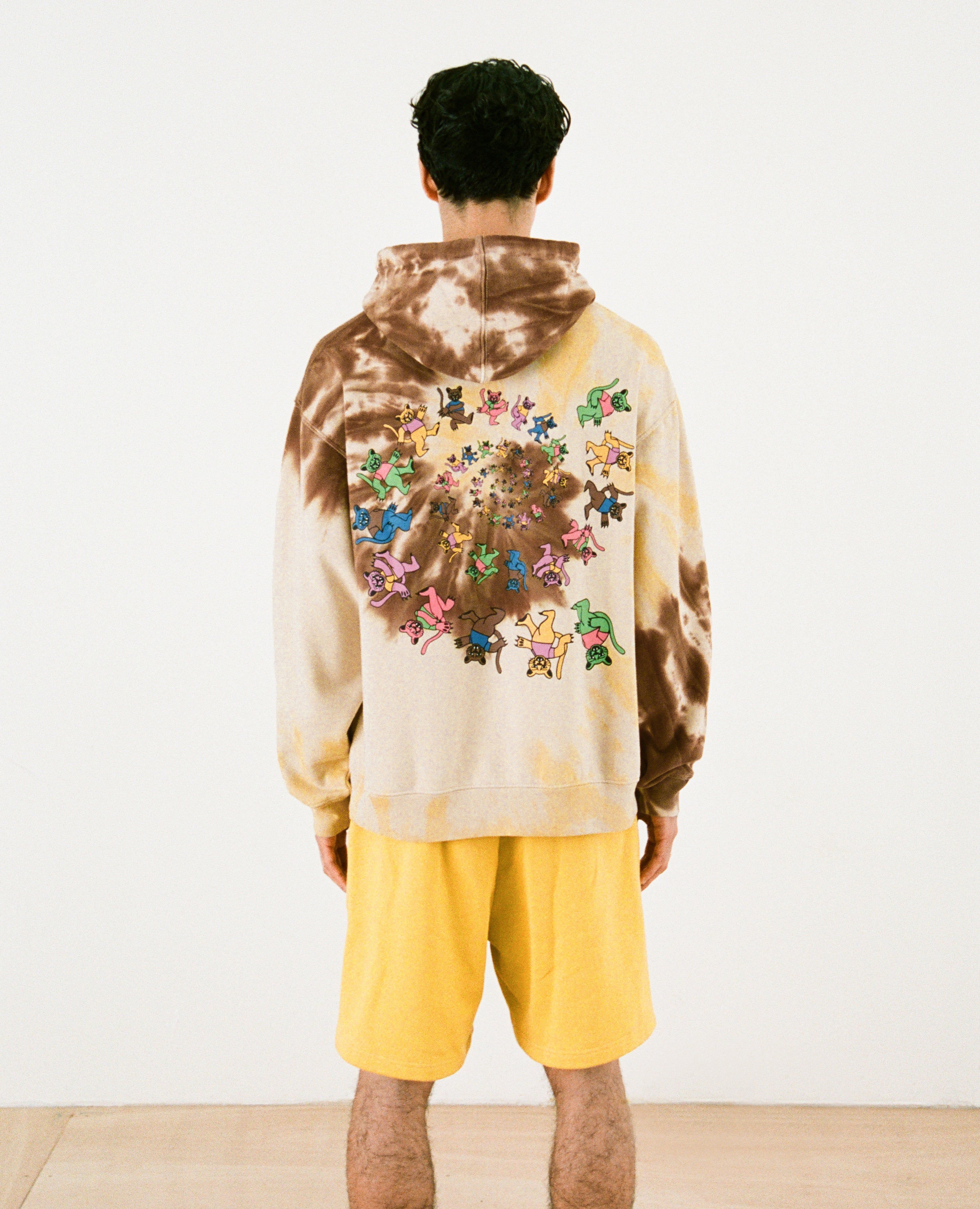 Patta Tie Dye Swirl Boxy Hooded Sweater (Tapioca) sold by Patta product image thumbnail 3