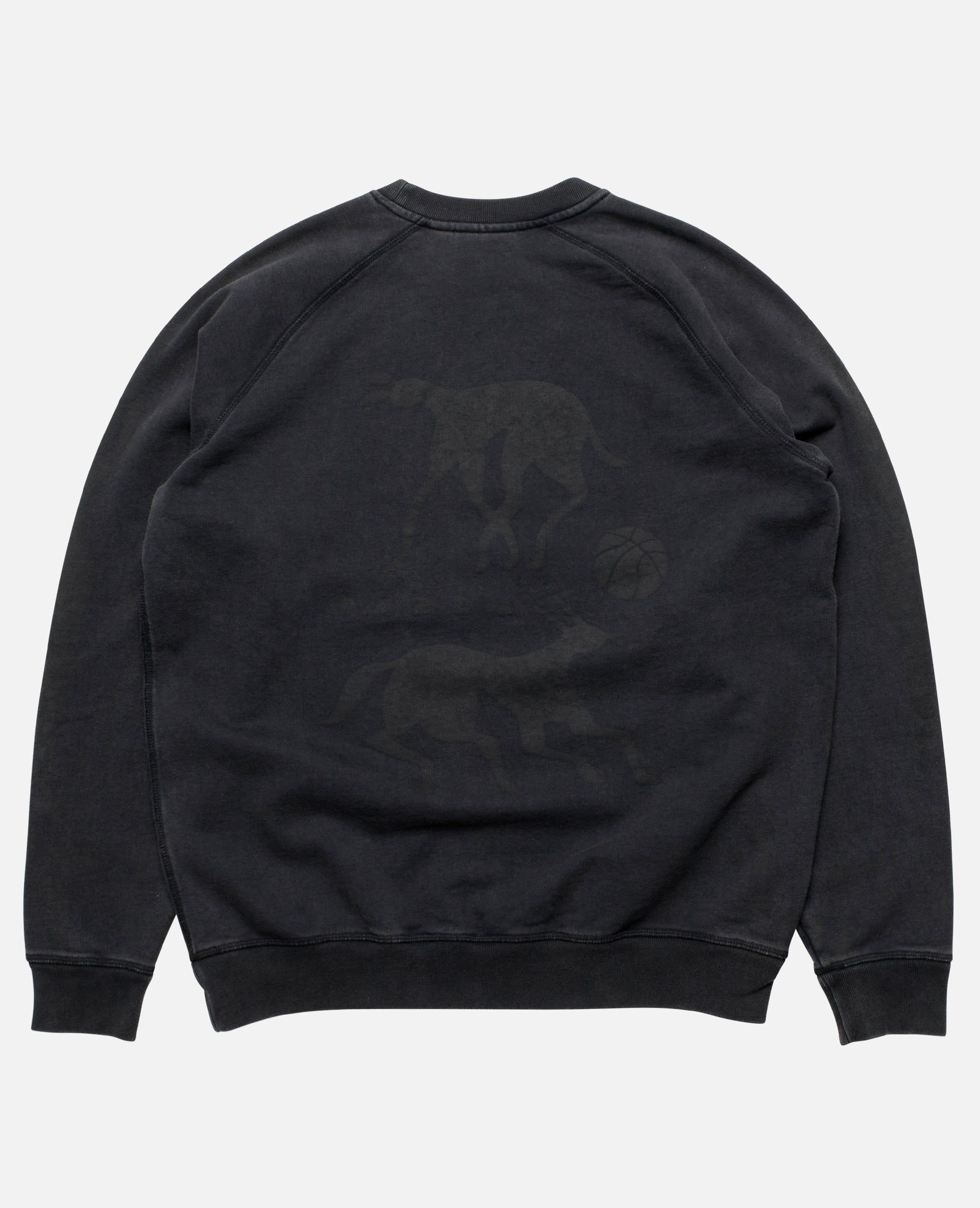 byParra Swimming with Pets Crew Neck Sweatshirt (Asphalt Grey) sold by Patta product image thumbnail 4