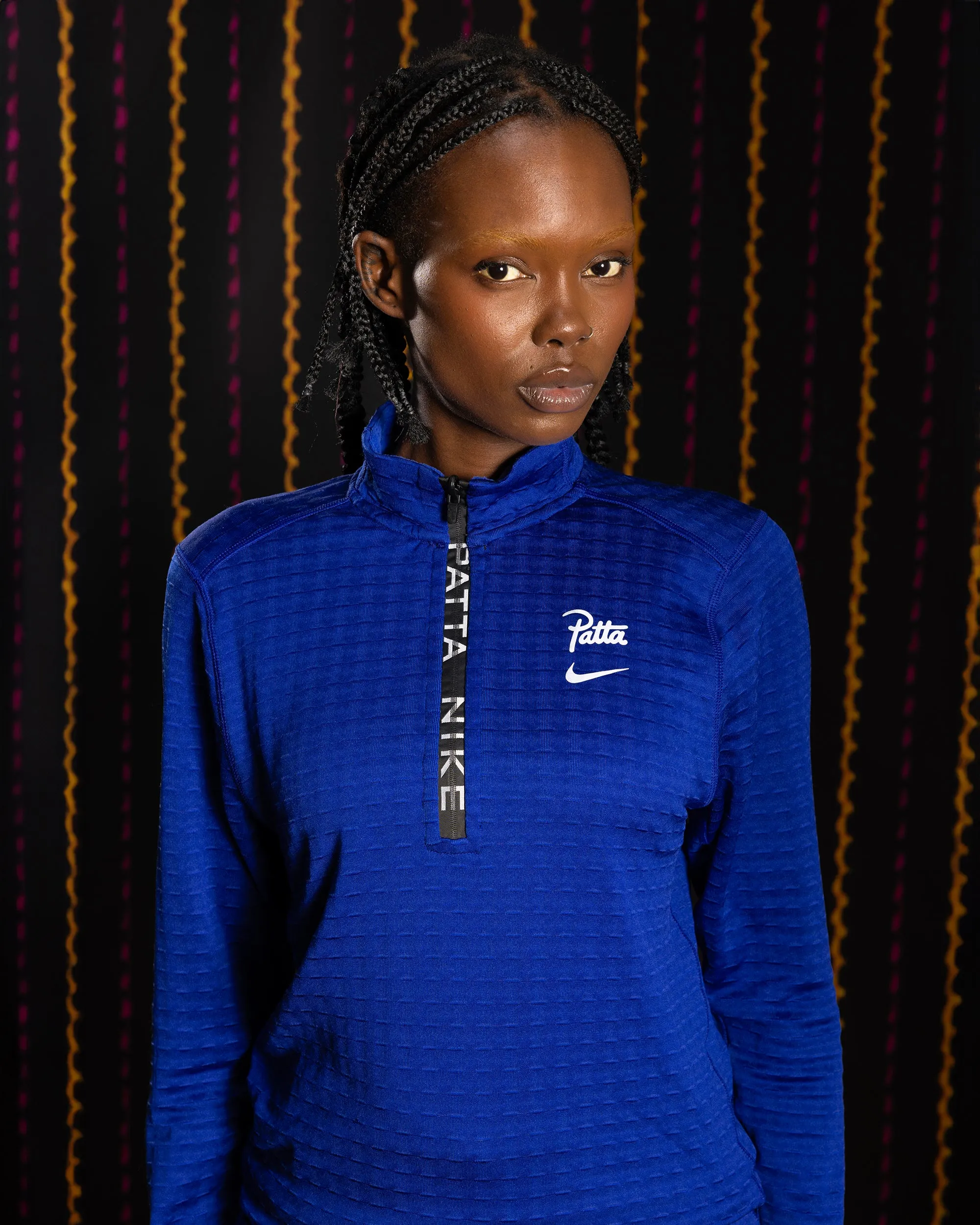 Nike x Patta Running Team Half-Zip Longsleeve (Deep Royal Blue) sold by Patta