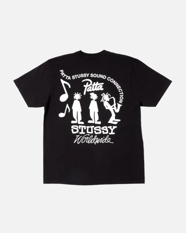 Patta x Stussy Sound Connection Tee (Black) made by Patta