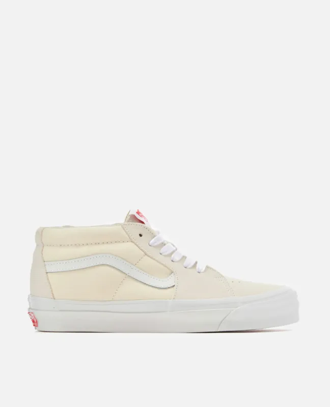 Vans UA OG SK8-Mid LX (Suede/Canvas White/White) sold by Patta