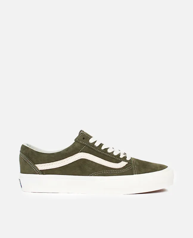Vans OG Sk8-Mid LX (Suede/Canvas Tobacco/White) sold by Patta
