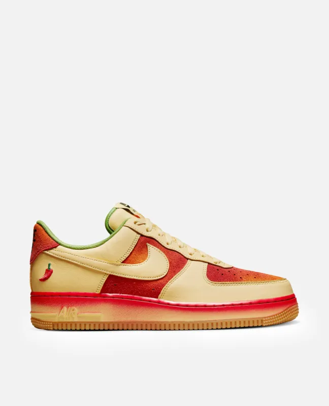 Nike Air Force 1 '07 Chilli (Lemon Wash/Lemon Wash-University Red) sold by Patta