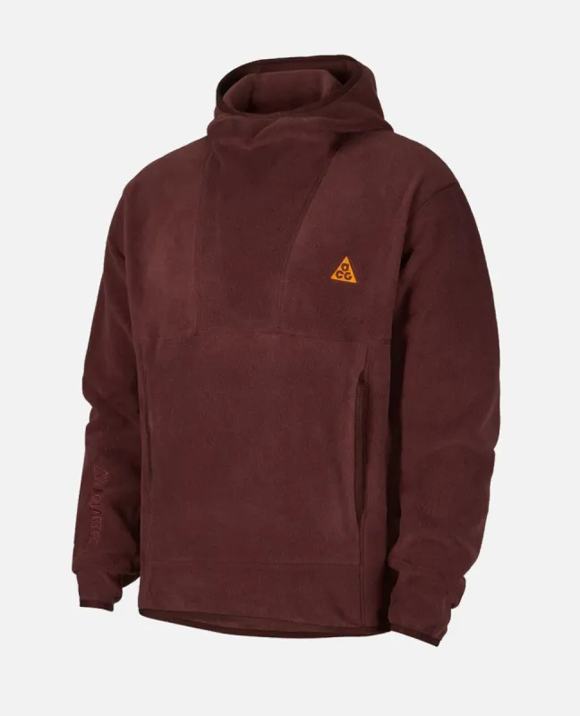 Nike NRG ACG Polar Fleece Wolf Tree Hooded Sweater (Deep Burgundy/Clay Orange) sold by Patta