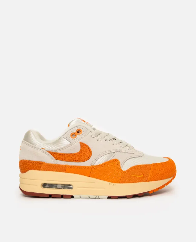 WMNS Nike Air Max 1 (Light Bone/Magma Orange-Neutral Grey) sold by Patta