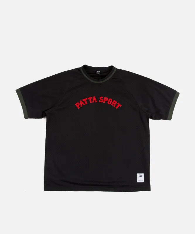 Patta Mesh Baseball Jersey (Black) sold by Patta
