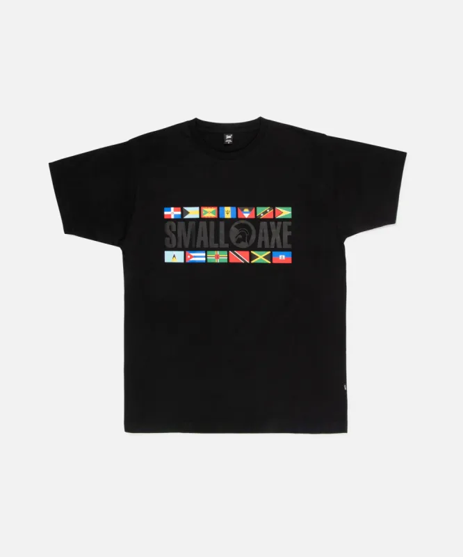Patta x Small Axe Flag T-Shirt (Black) sold by Patta