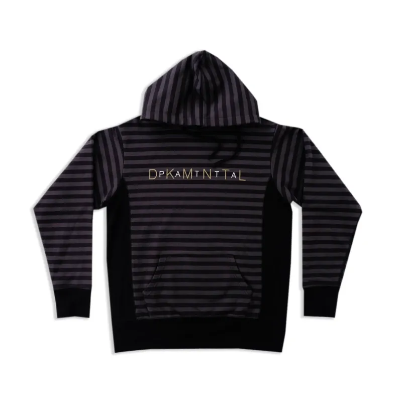 Patta x Dekmantel 2018 Logo Hooded Sweater (Black/Dark Grey) sold by Patta